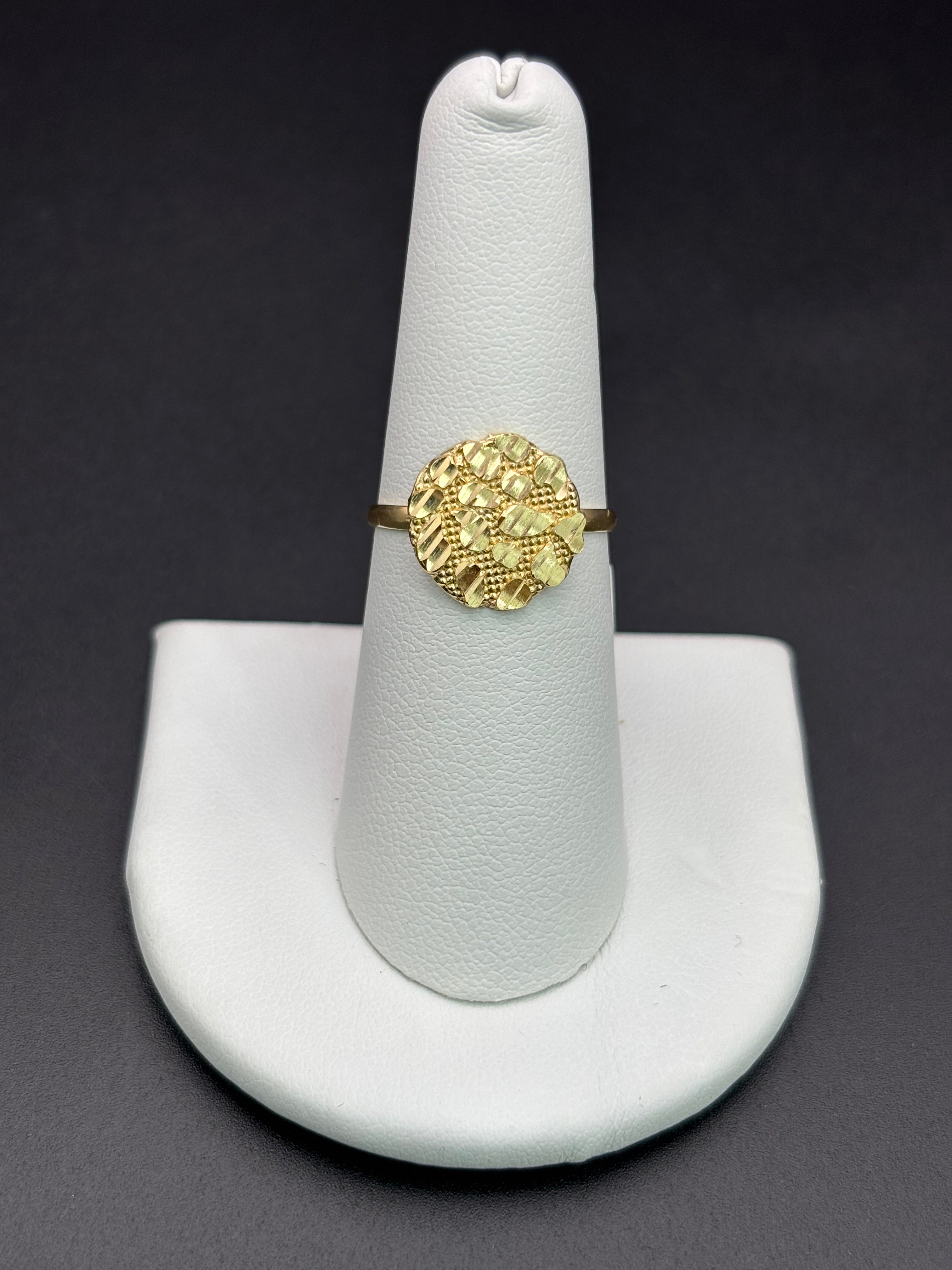 10k Solid Gold Nugget Ring
