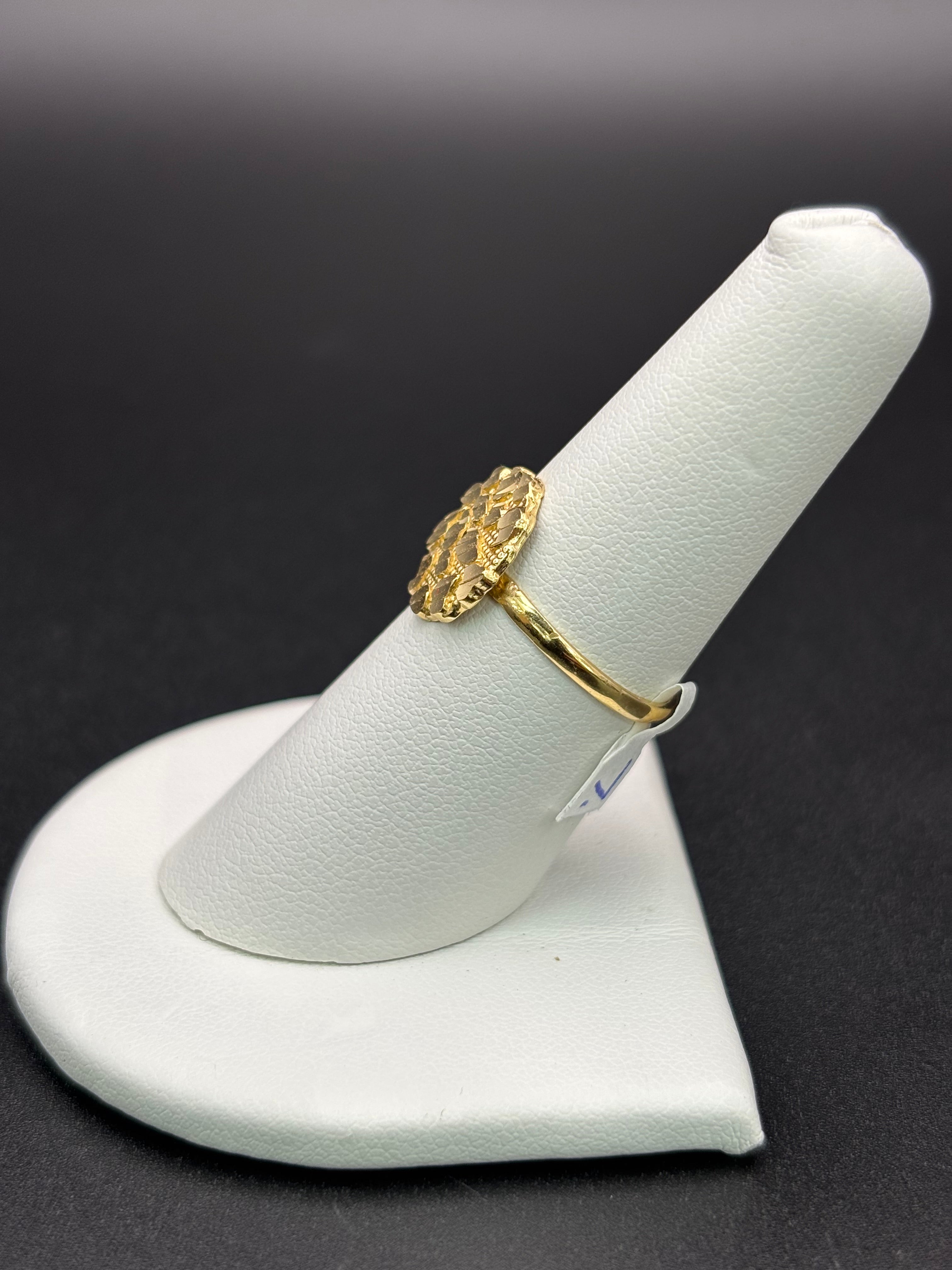 10k Solid Gold Nugget Ring