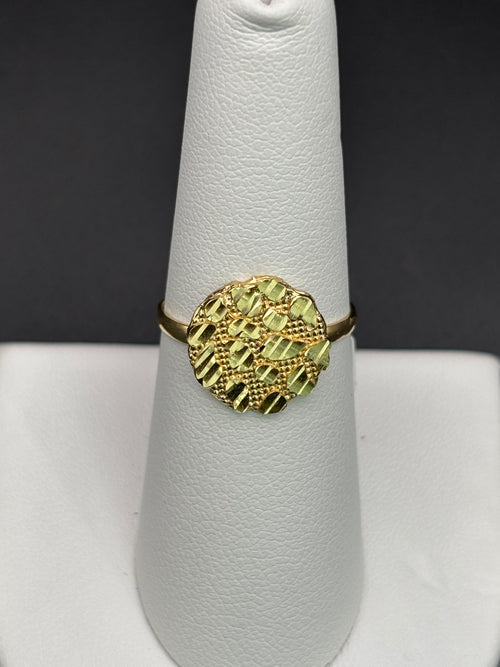 10k Solid Gold Nugget Ring