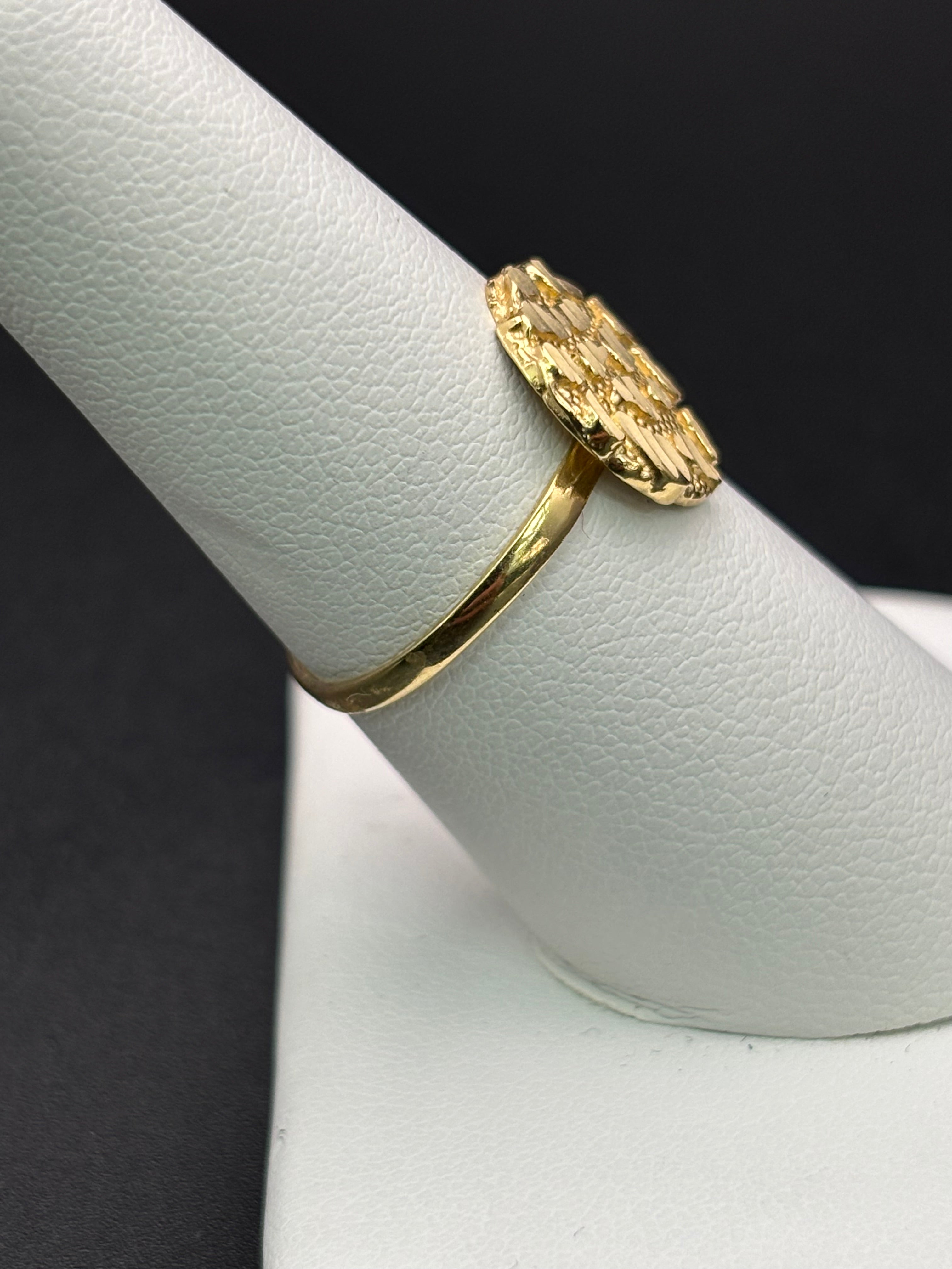 10k Solid Gold Nugget Ring
