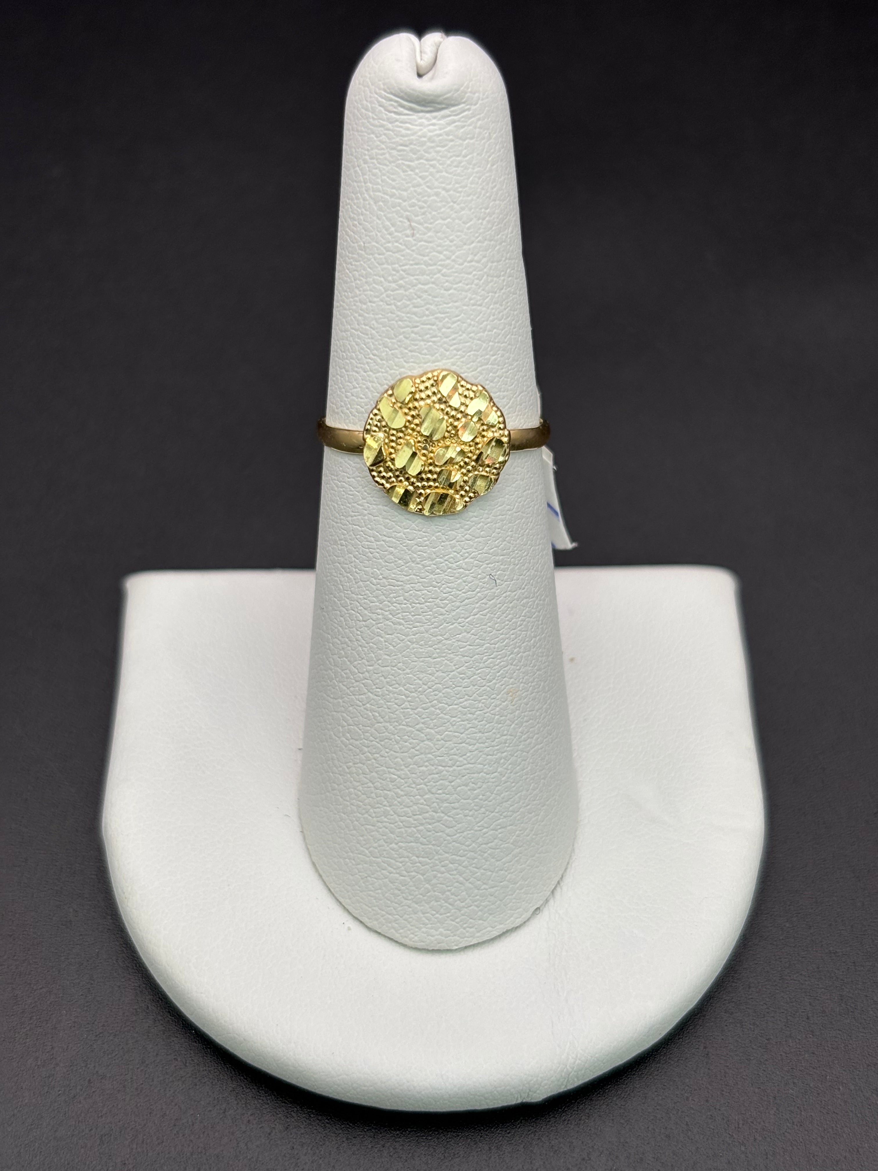 10k Solid Gold Nugget Ring