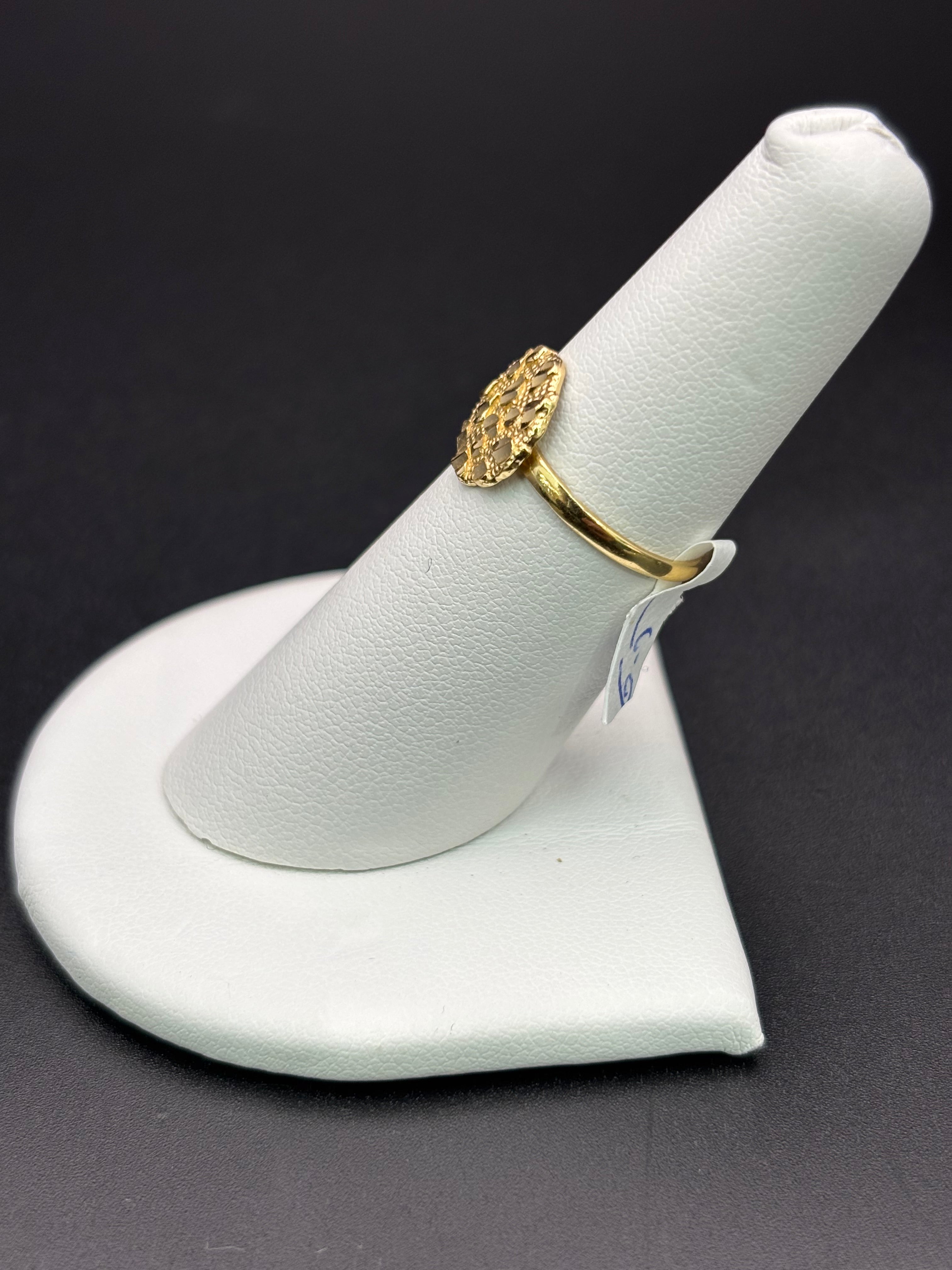 10k Solid Gold Nugget Ring