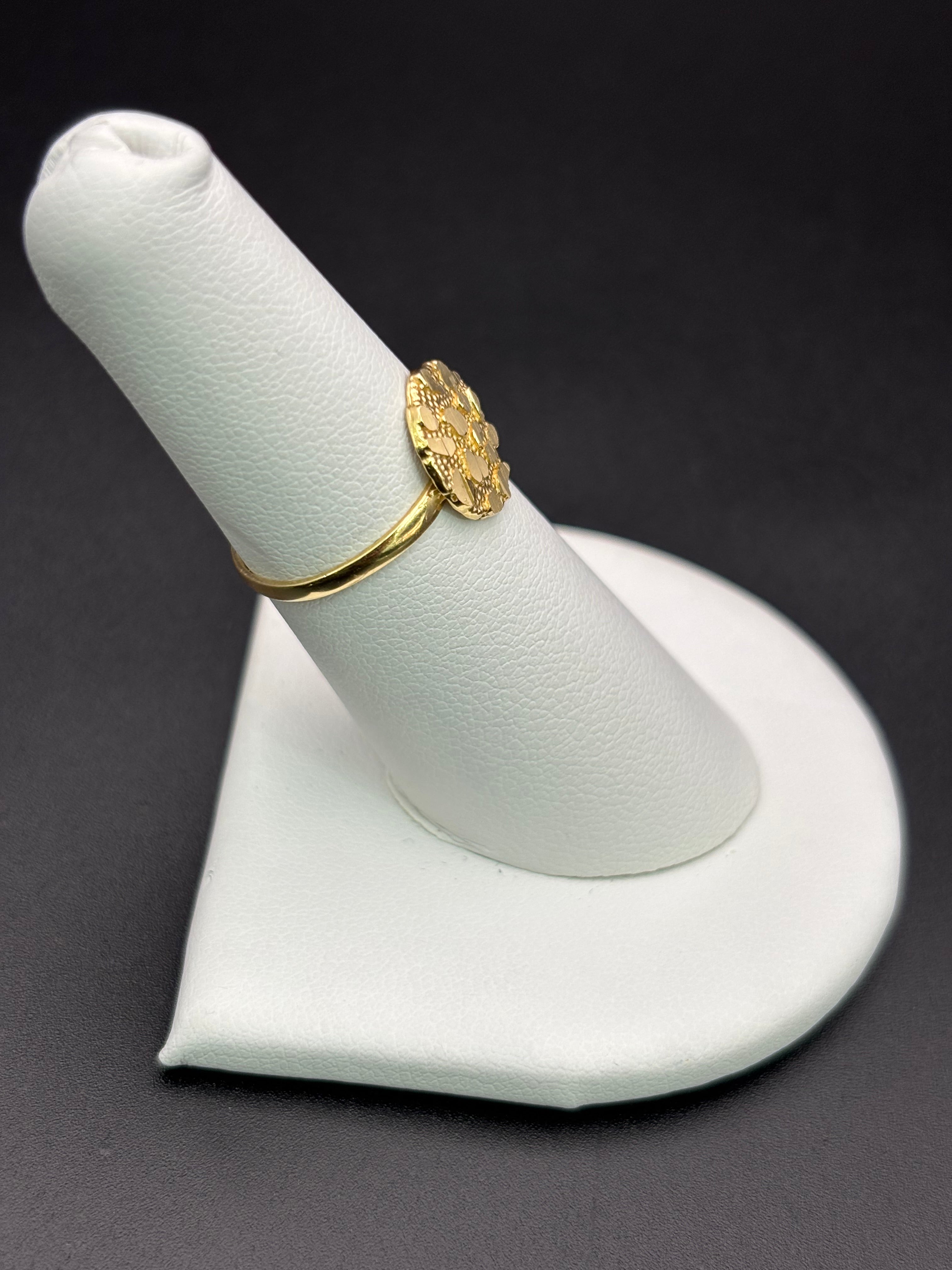 10k Solid Gold Nugget Ring