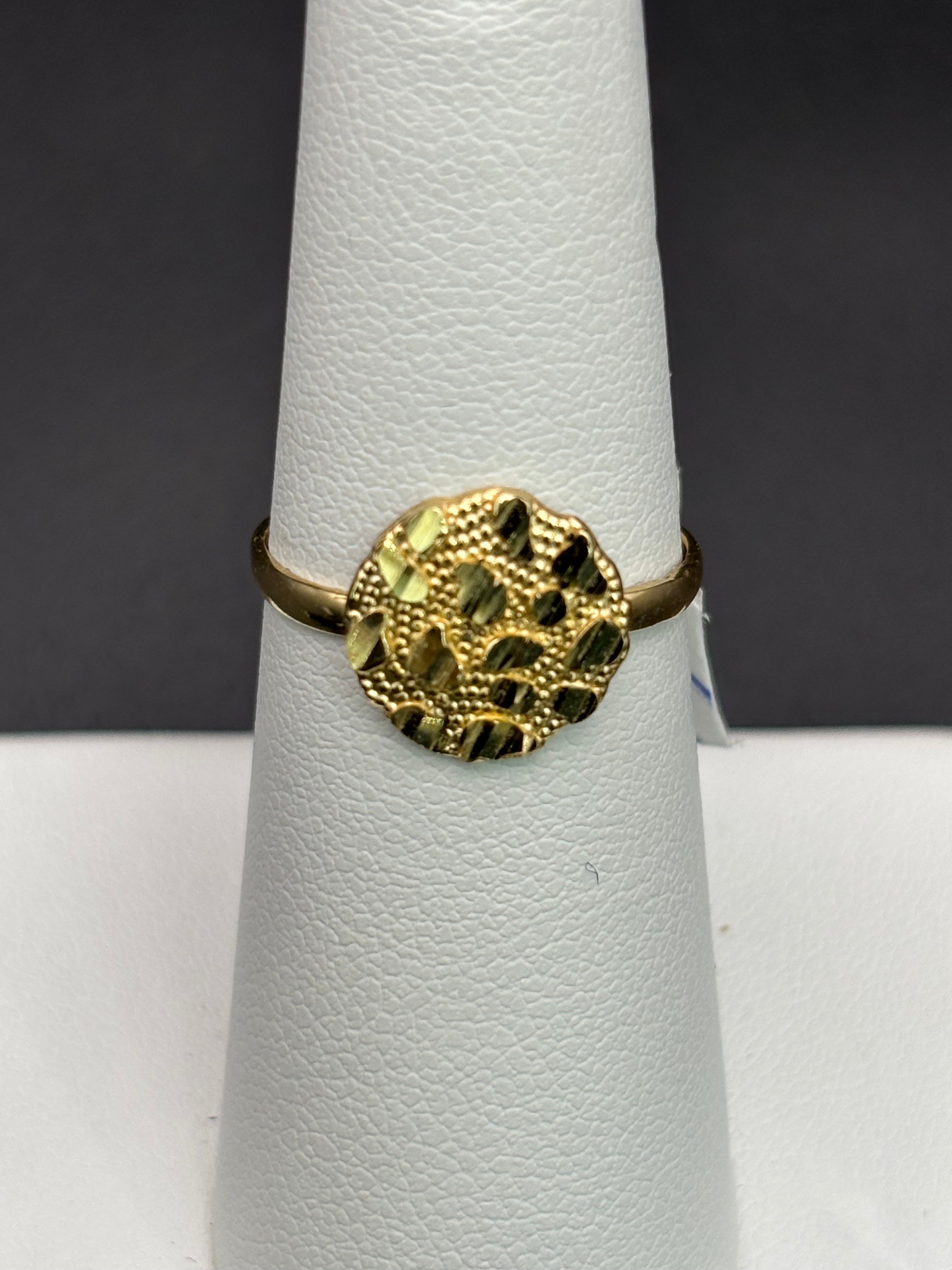 10k Solid Gold Nugget Ring