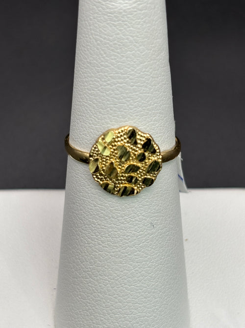 10k Solid Gold Nugget Ring