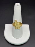 14k Solid Gold Nugget Ring LA