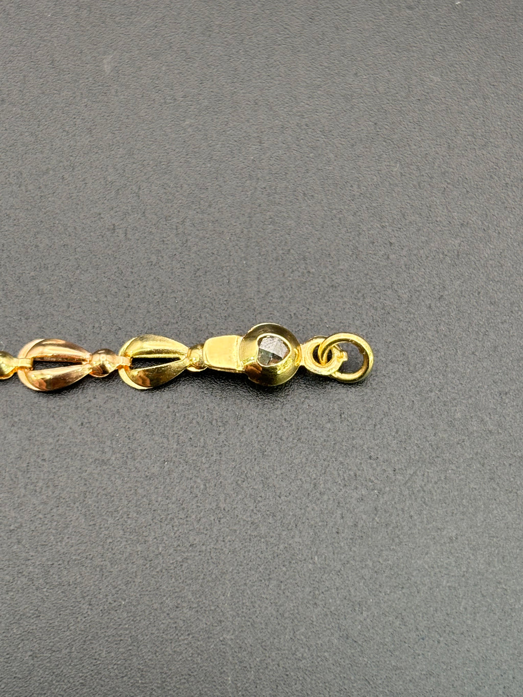 14k Solid Gold Fancy Bracelet Link Three Tones