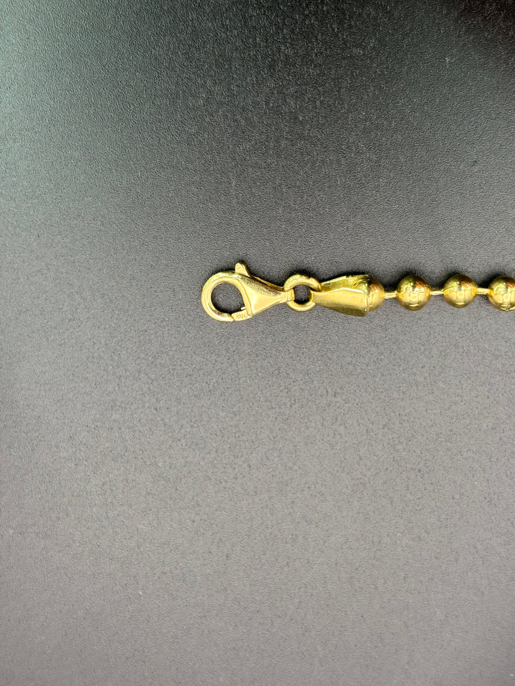 14k Solid Gold Fancy Bracelet Link Beads Balls