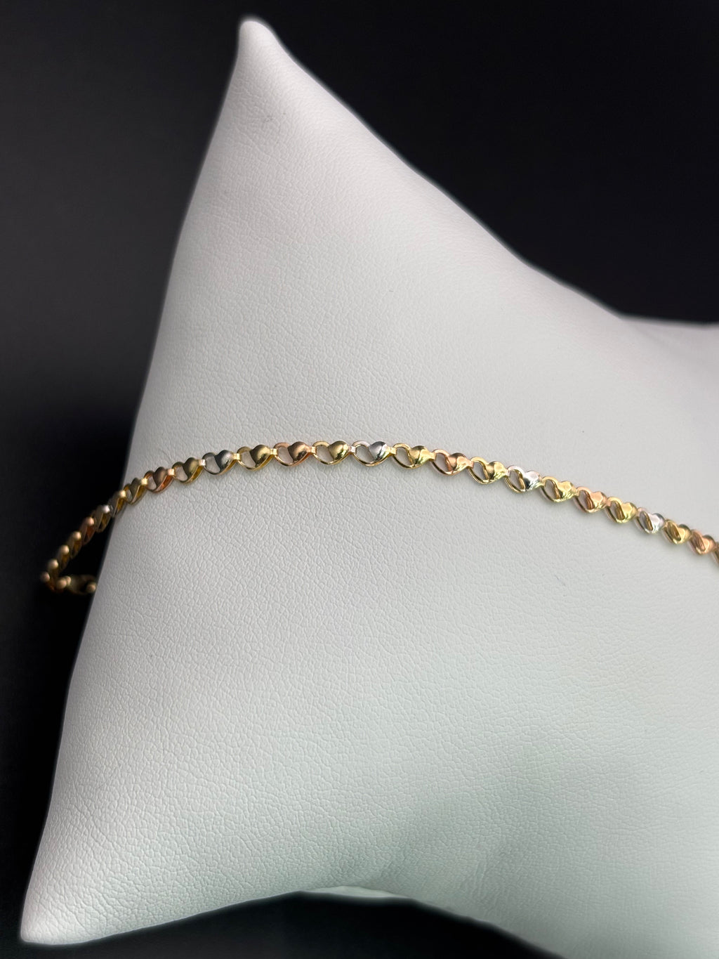 14k Solid Gold Fancy Bracelet Link Heats