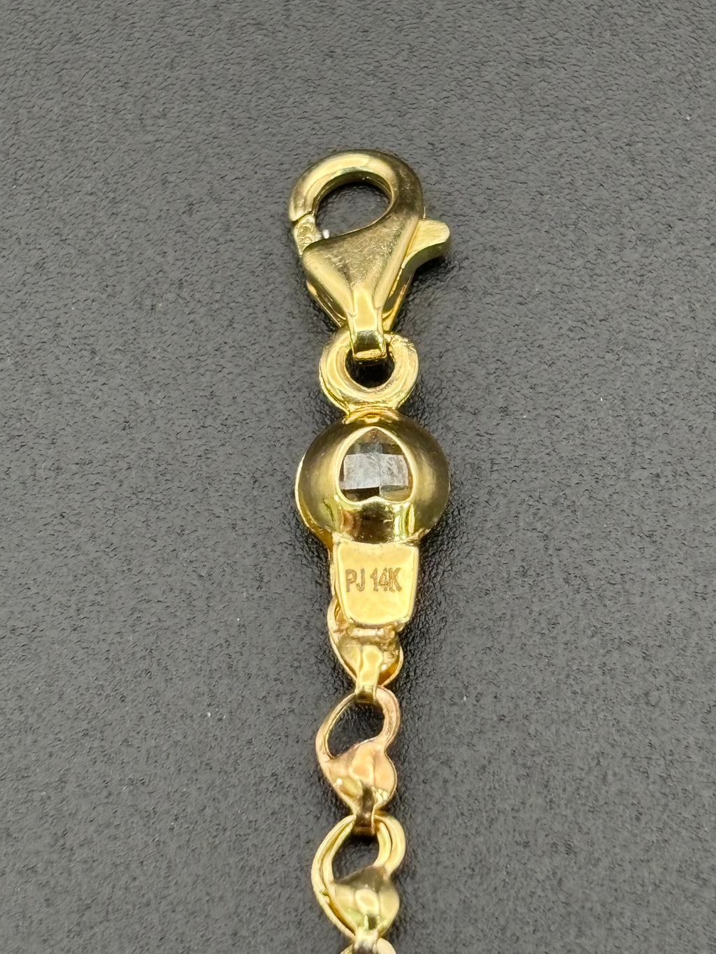 14k Solid Gold Fancy Bracelet Link Heats