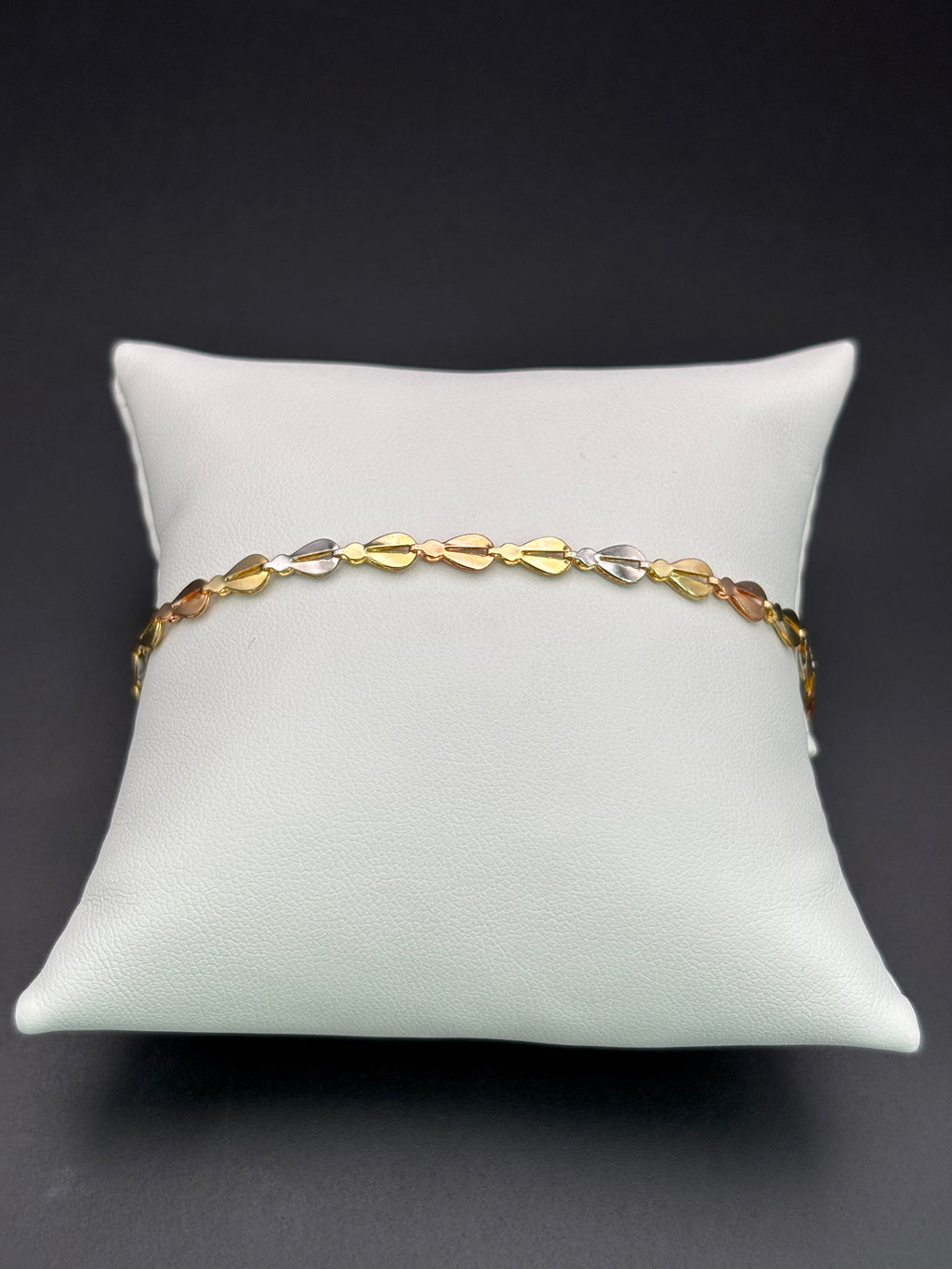 14k Solid Gold Fancy Bracelet Link