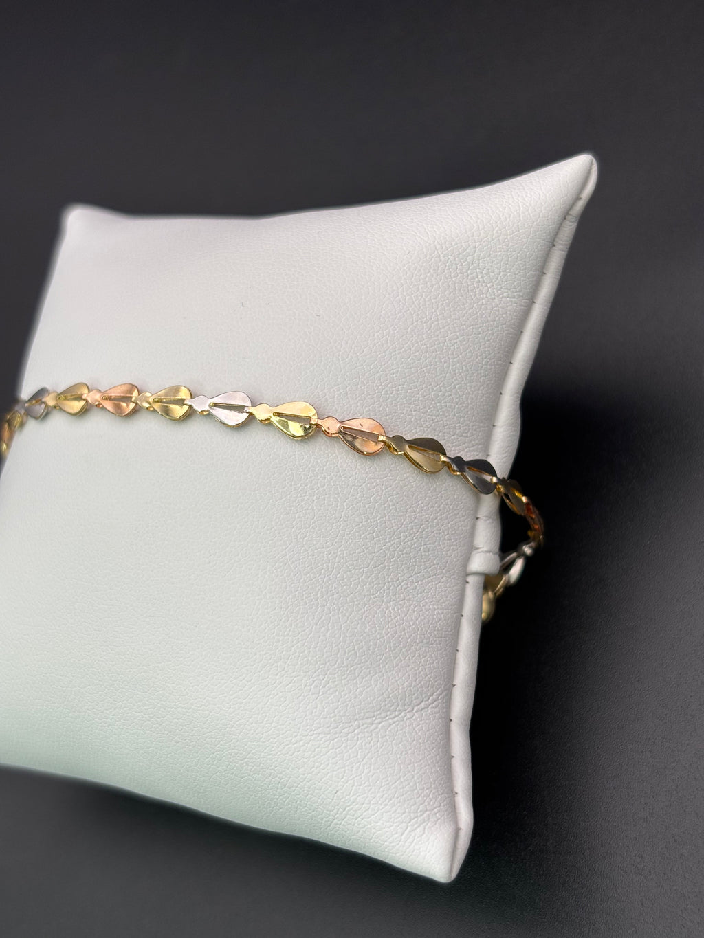 14k Solid Gold Fancy Bracelet Link