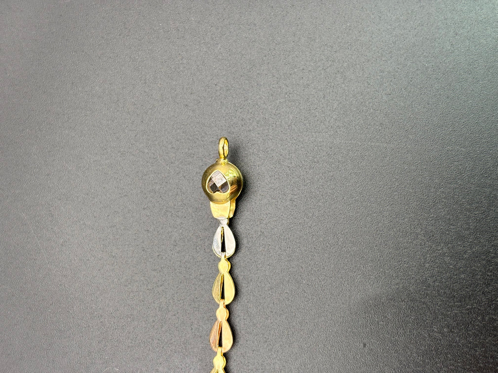 14k Solid Gold Fancy Bracelet Link