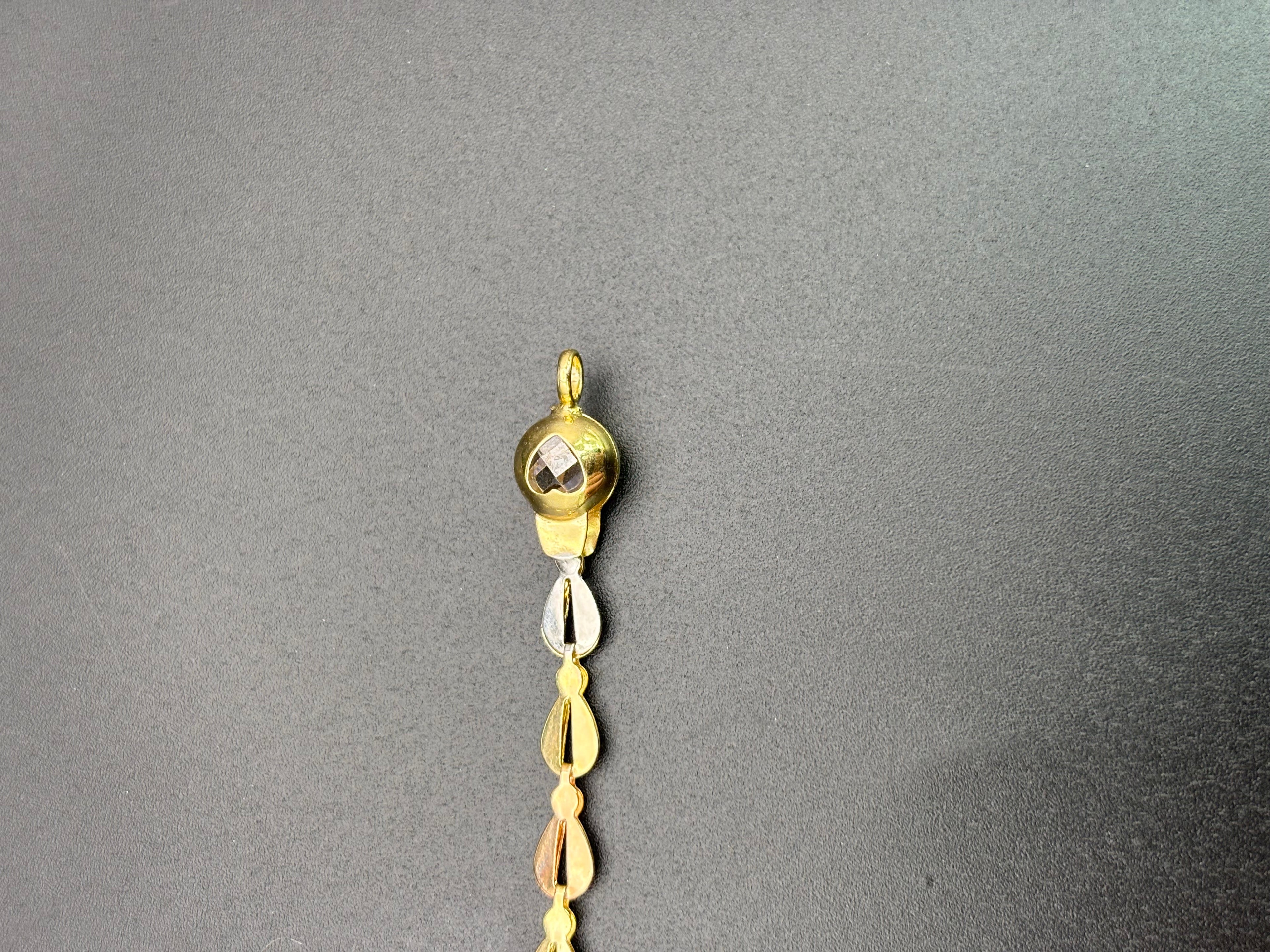 14k Solid Gold Fancy Bracelet Link