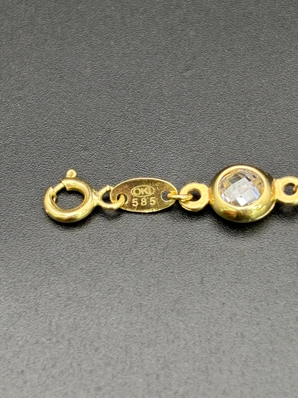 14k Solid Multi Tone Gold Fancy Bracelet Link Dolphins