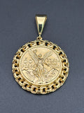 14k Solid Gold Centenario Pendant
