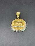 14k Solid Gold Pendant Last Supper Jesus Disciples