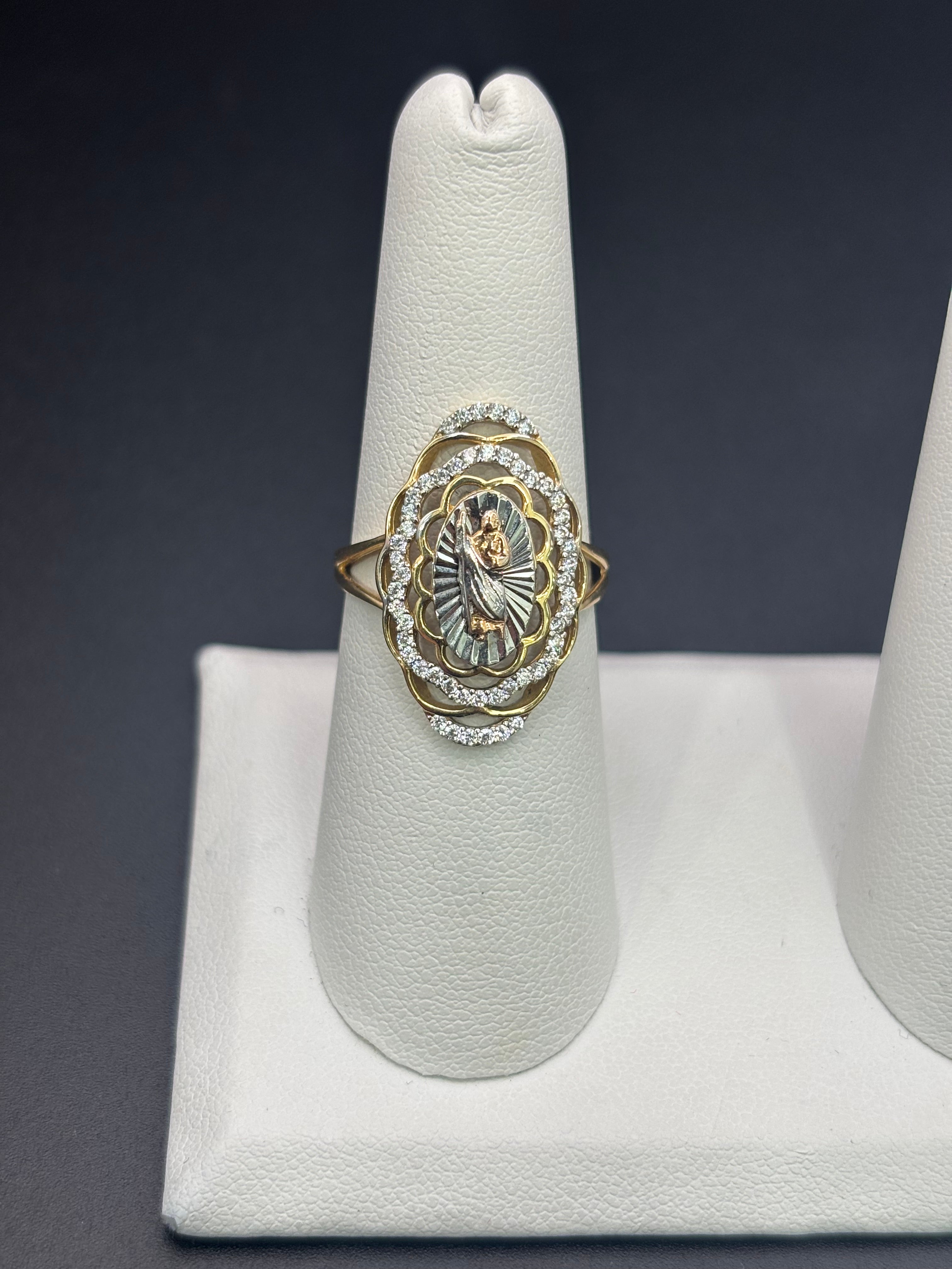 14k Solid Fine Italian Gold Ring San Judas