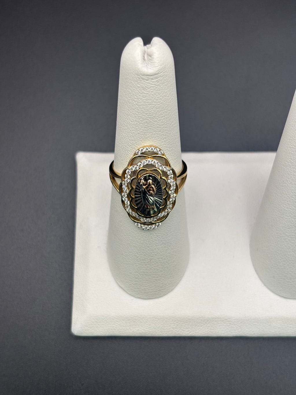 14k Solid Fine Italian Gold Ring San Judas