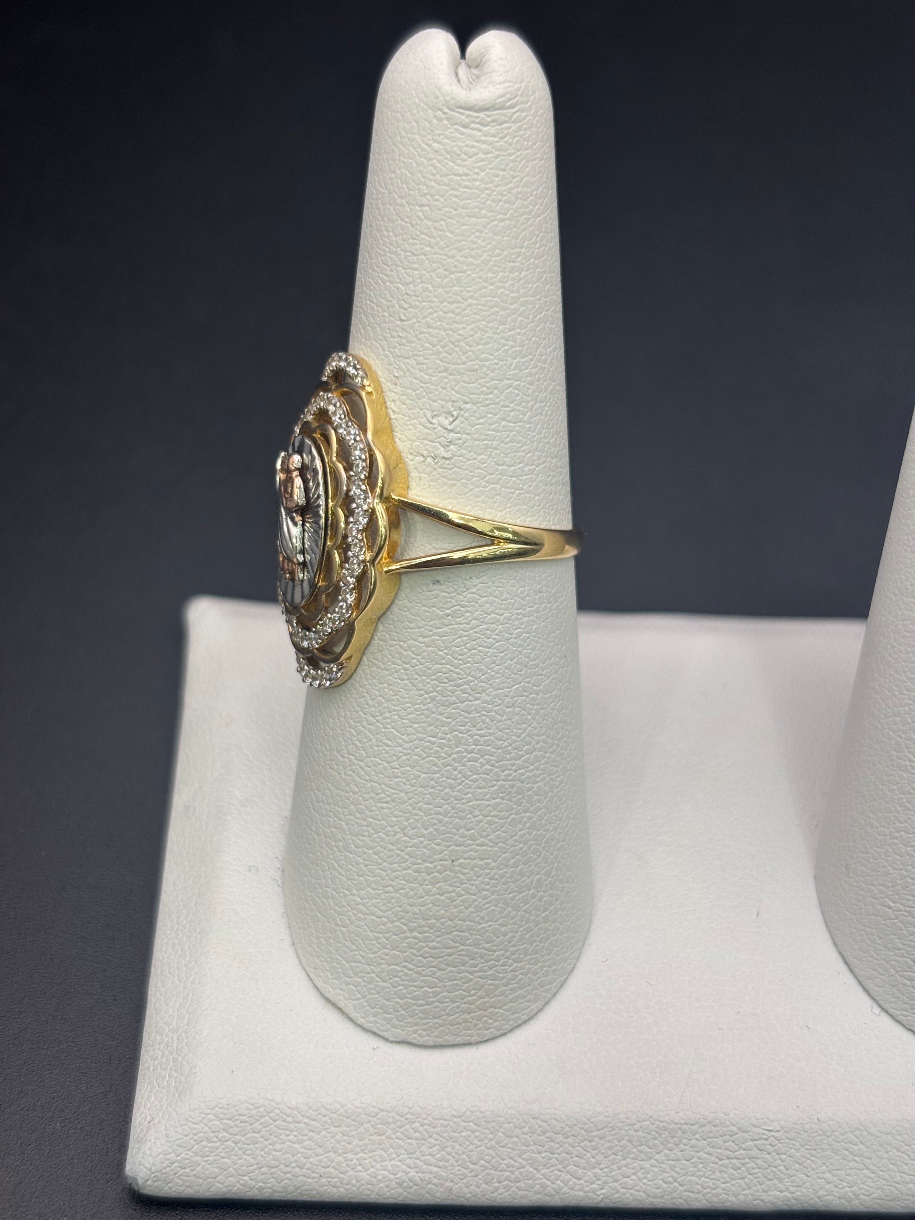 14k Solid Fine Italian Gold Ring San Judas