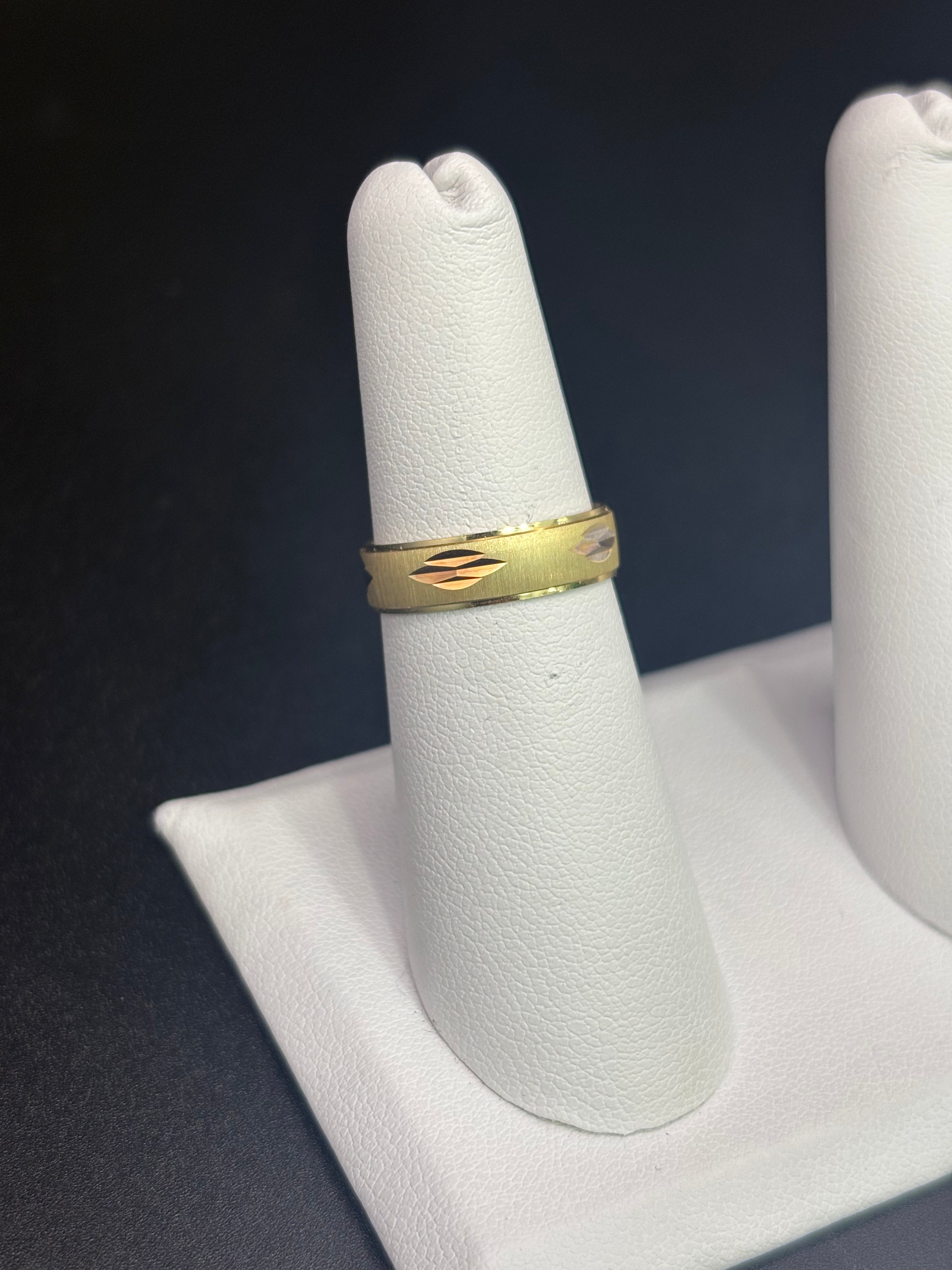 14k Solid Fine Italian Gold Wedding Ring