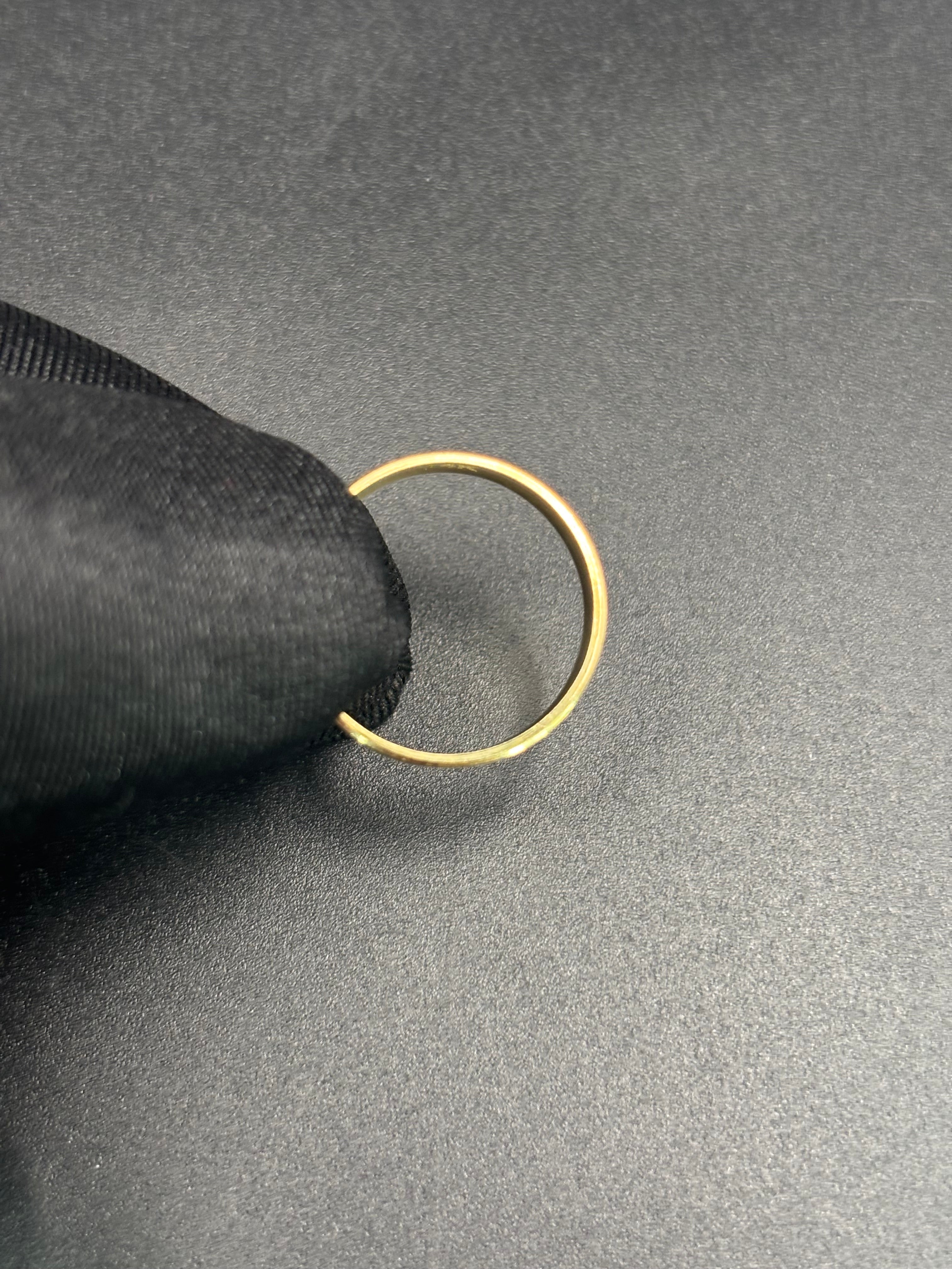 14k Solid Fine Italian Gold Wedding Ring