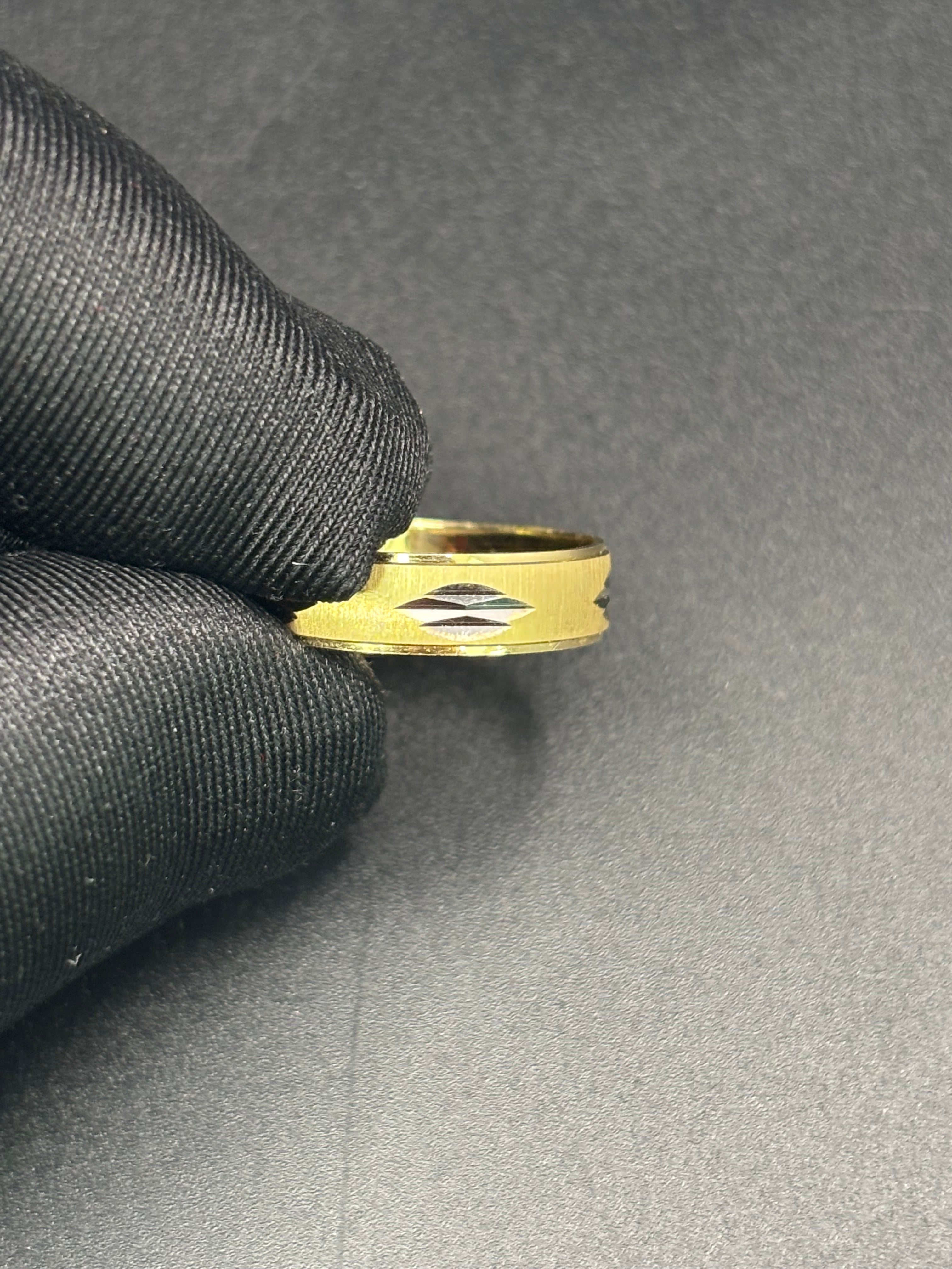 14k Solid Fine Italian Gold Wedding Ring