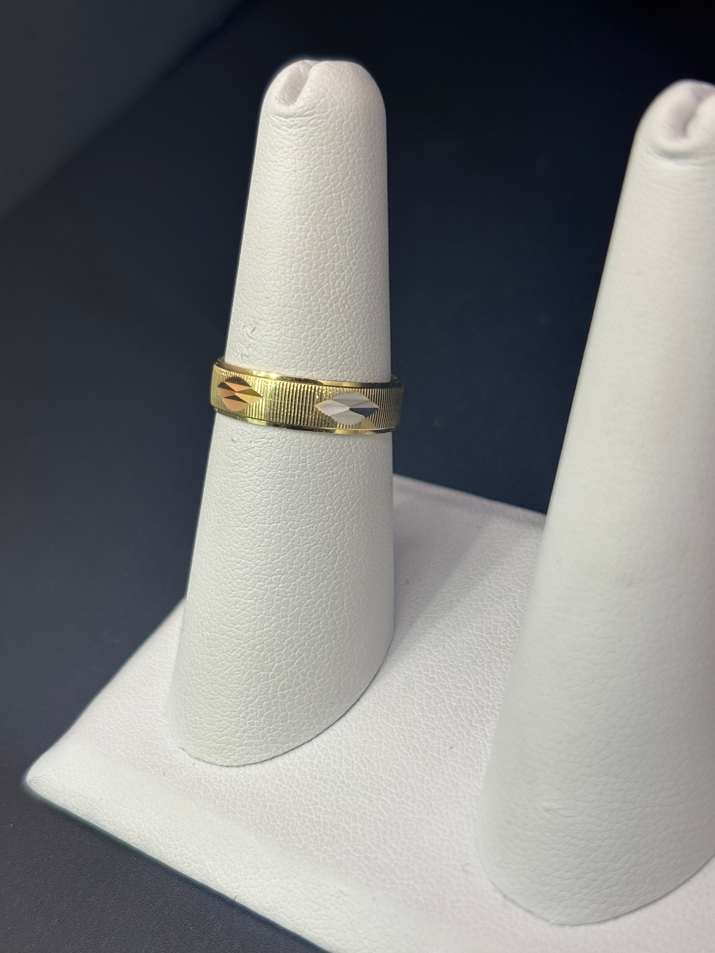 14k Solid Fine Italian Gold Wedding Ring