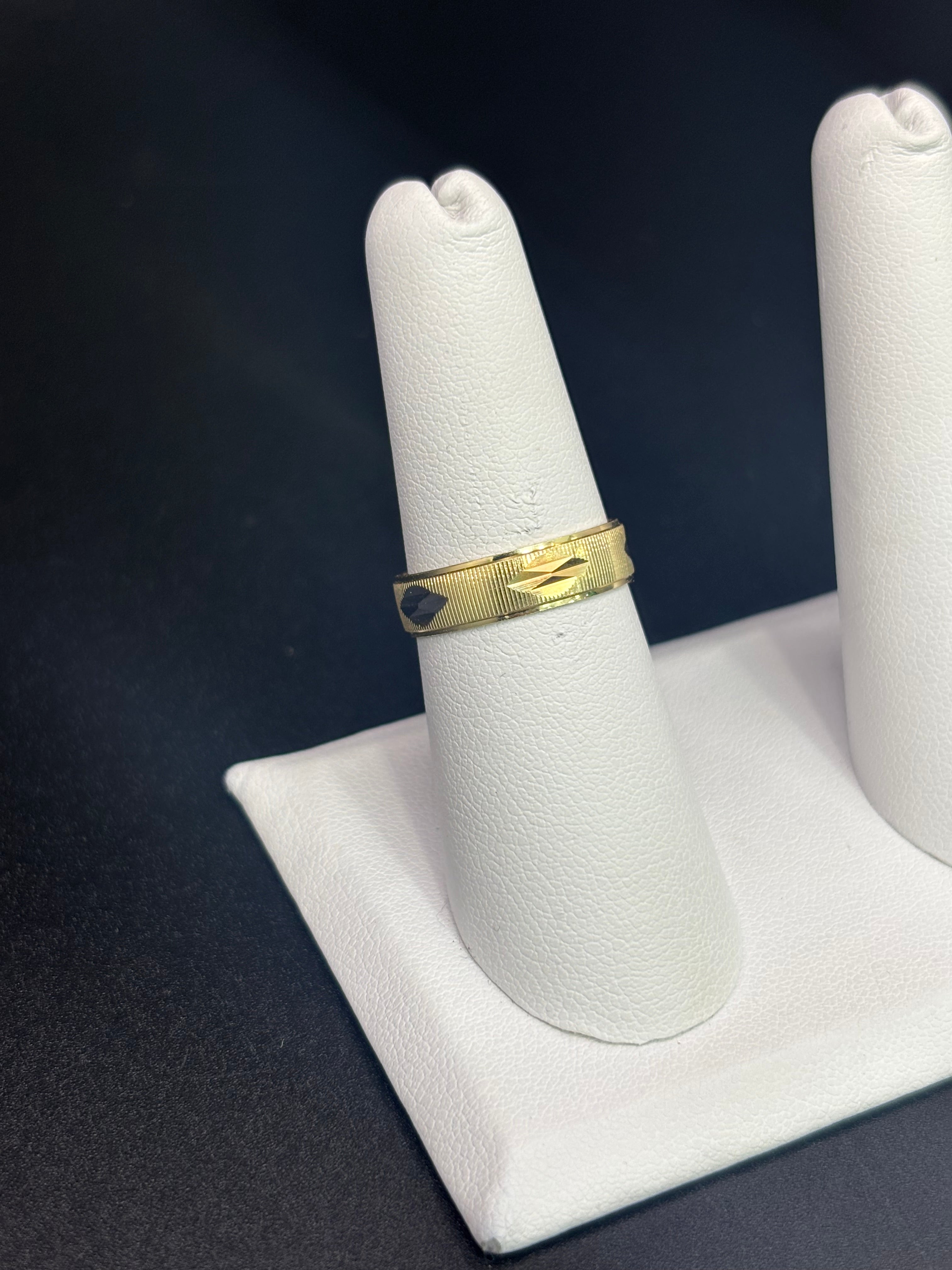 14k Solid Fine Italian Gold Wedding Ring