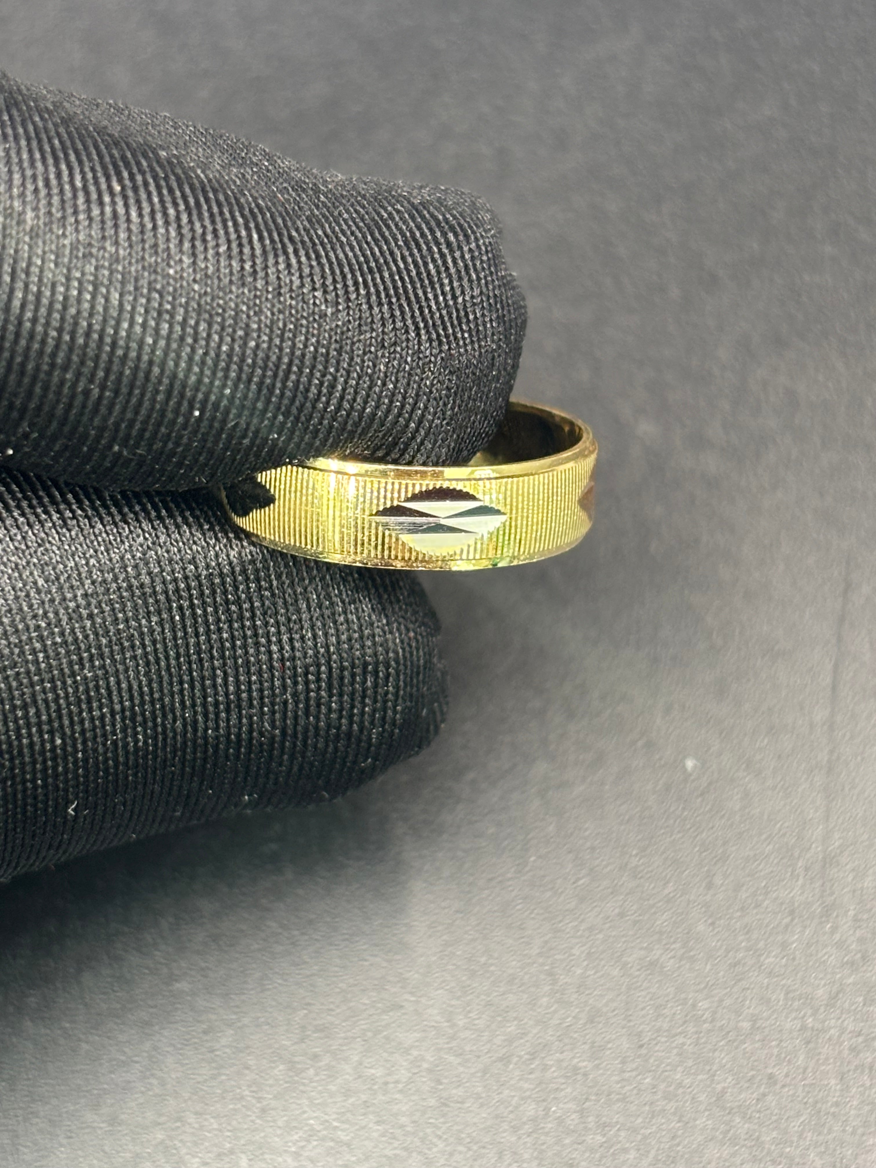 14k Solid Fine Italian Gold Wedding Ring