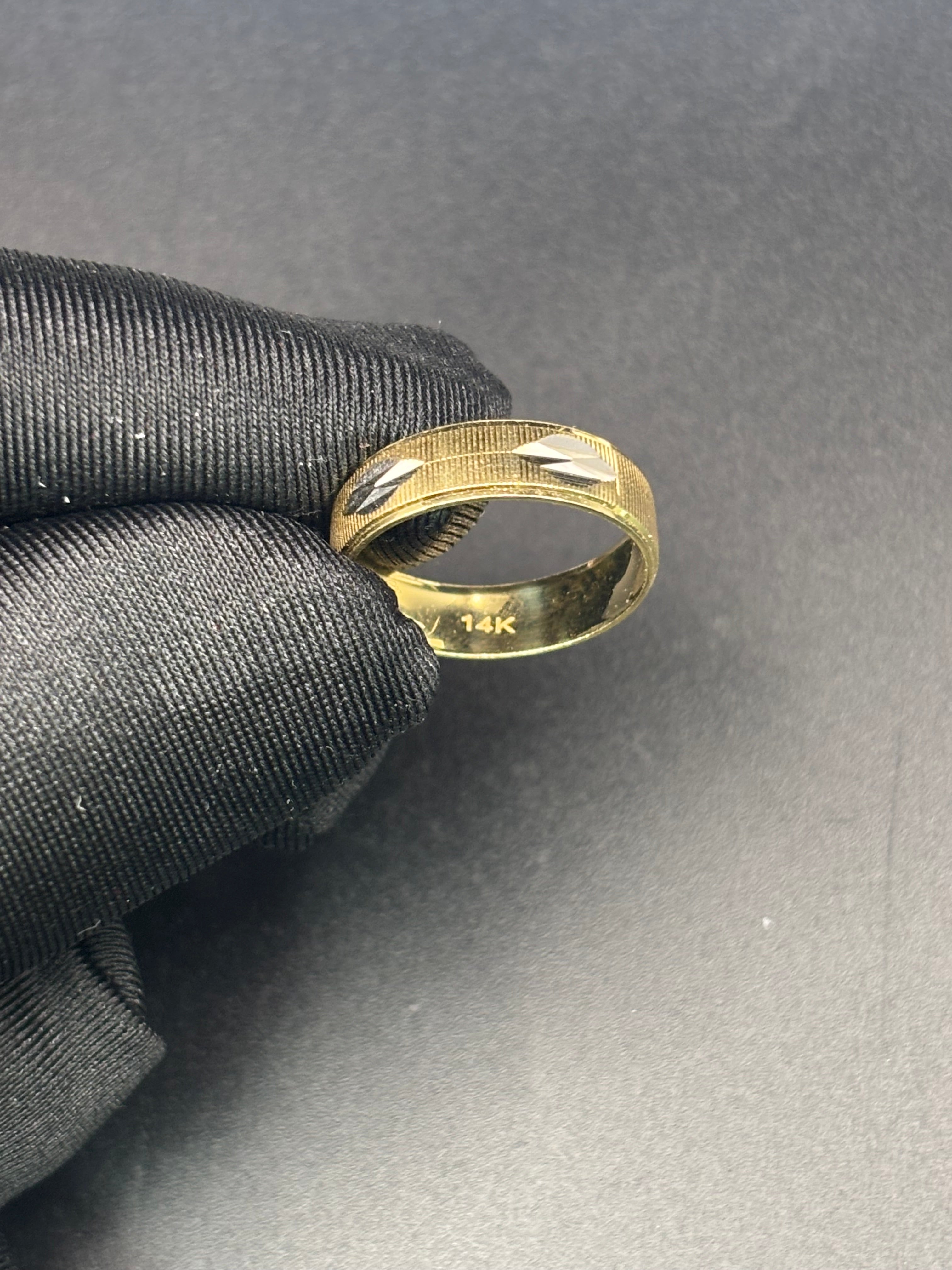 14k Solid Fine Italian Gold Wedding Ring