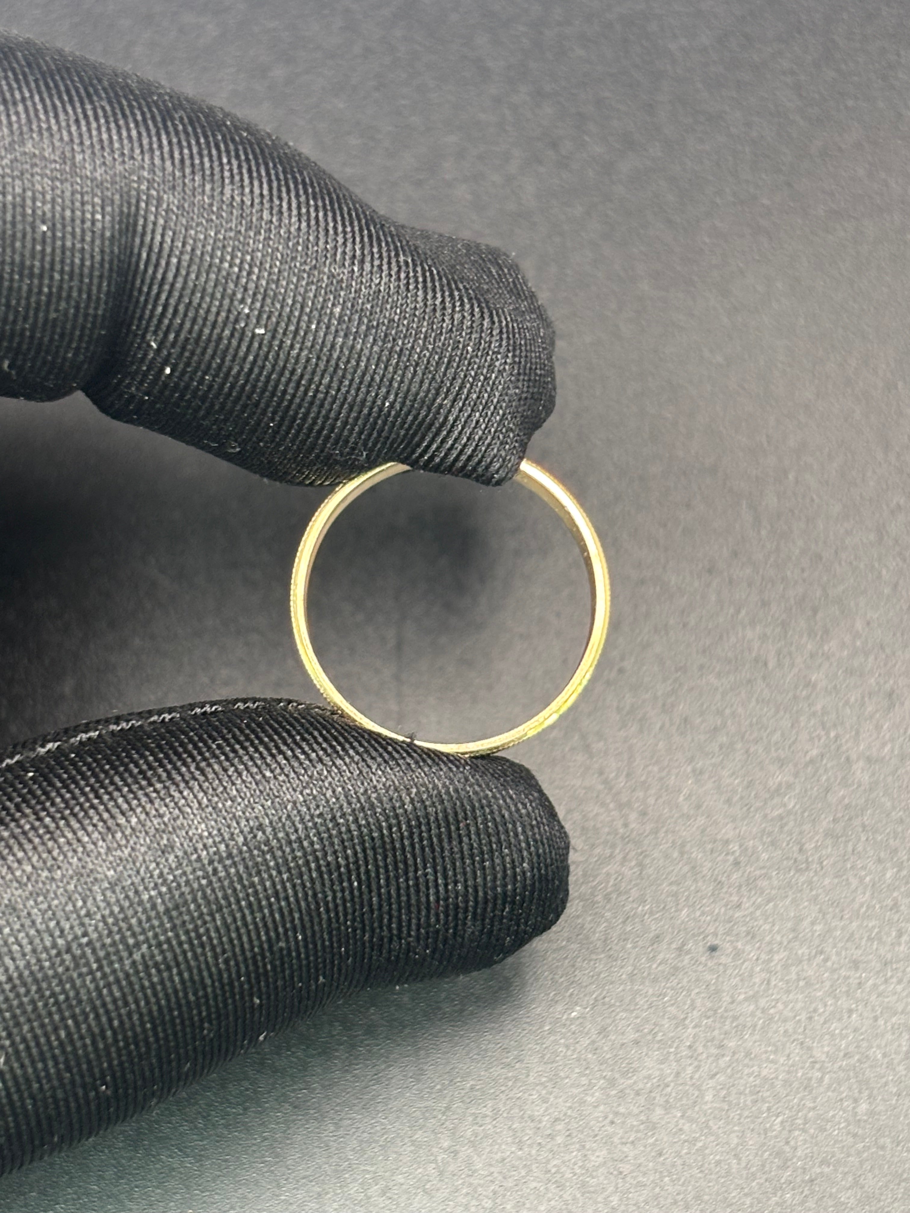 14k Solid Fine Italian Gold Wedding Ring