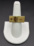 10k Solid Gold Ring 100 Dollar Bill