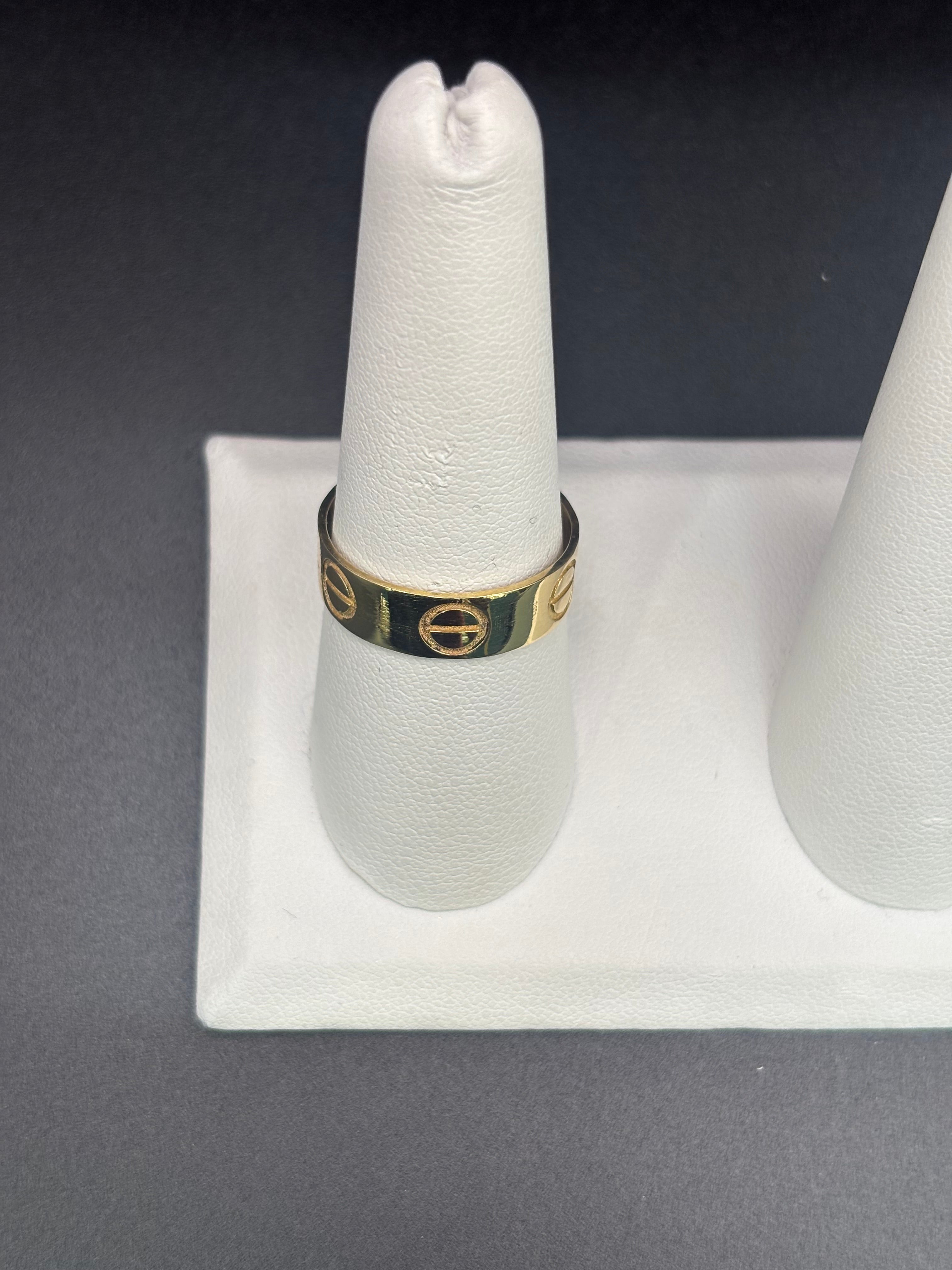 14k Solid Fine Italian Gold Wedding Ring