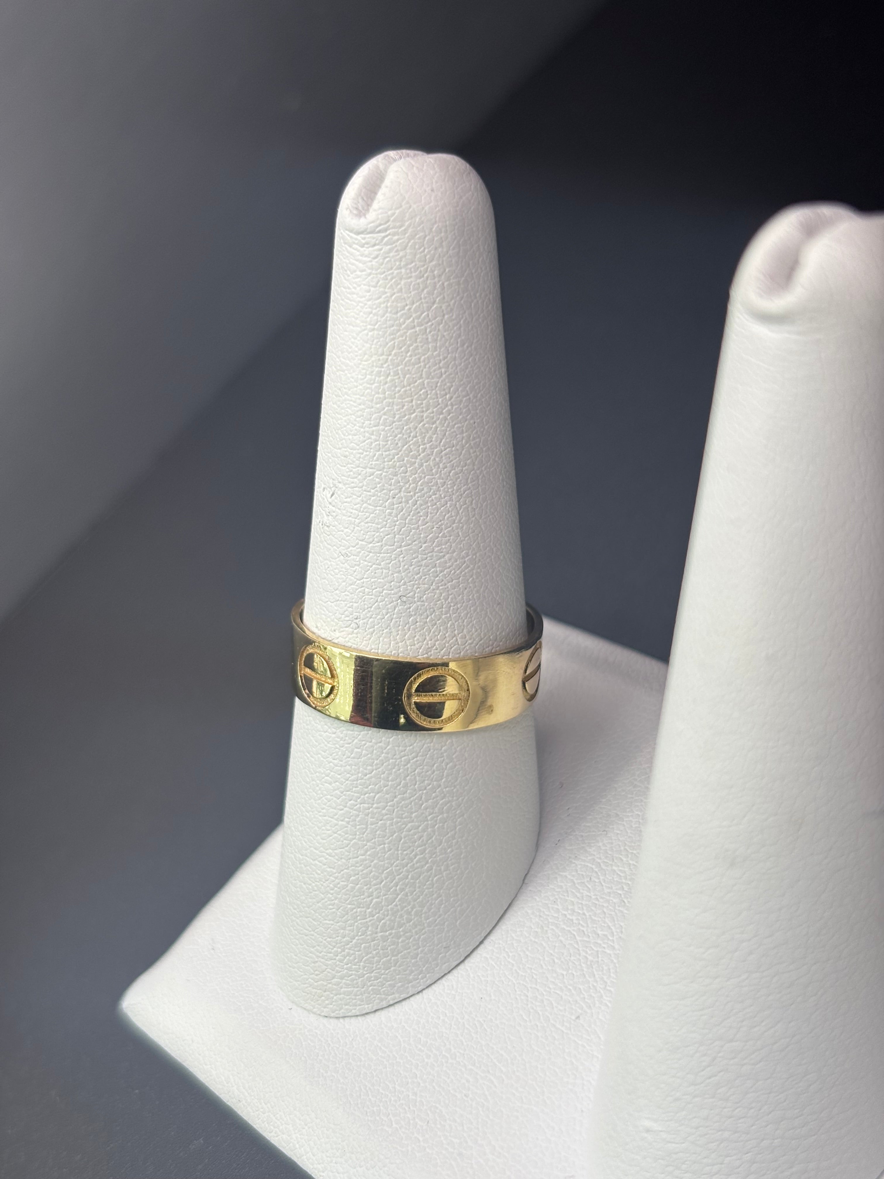 14k Solid Fine Italian Gold Wedding Ring