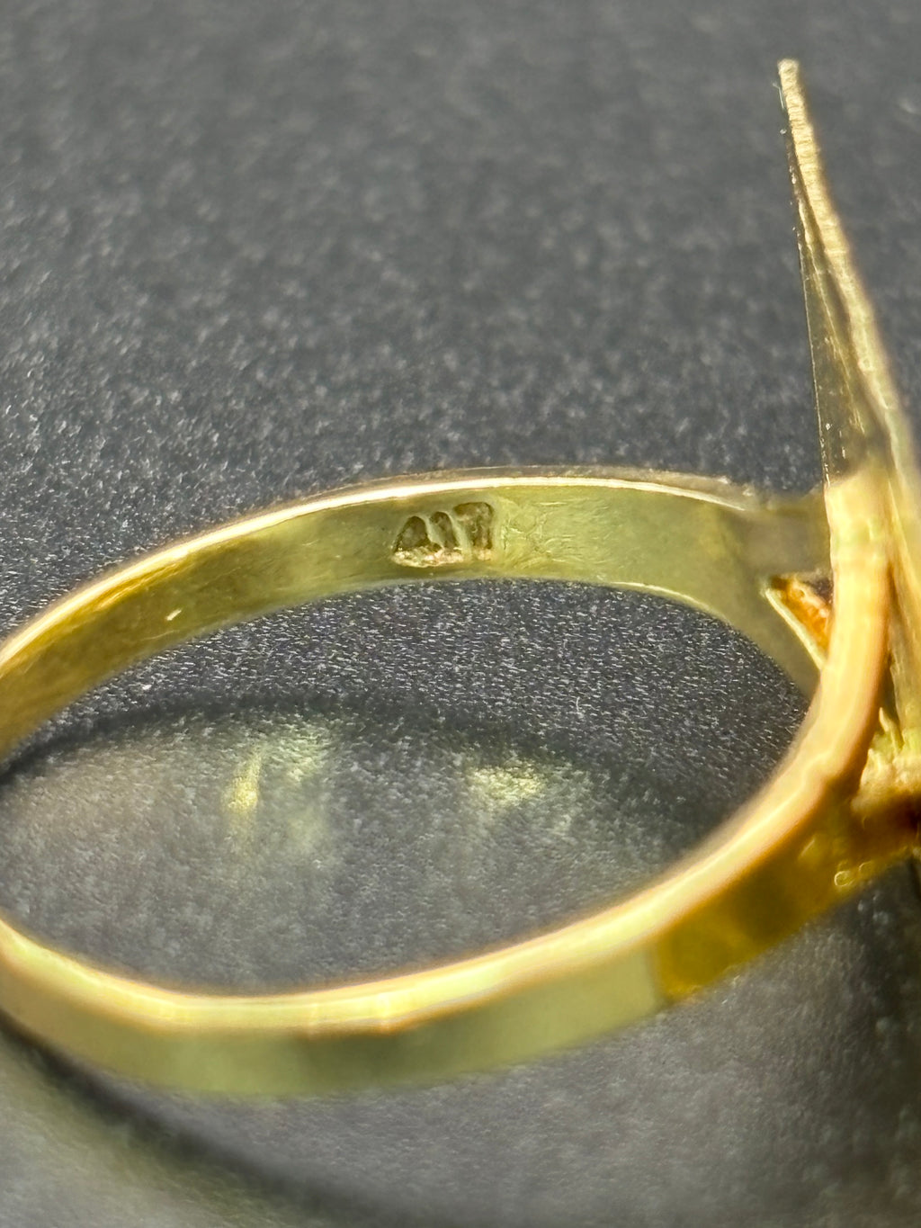 10k Solid Gold Ring 100 Dollar Bill