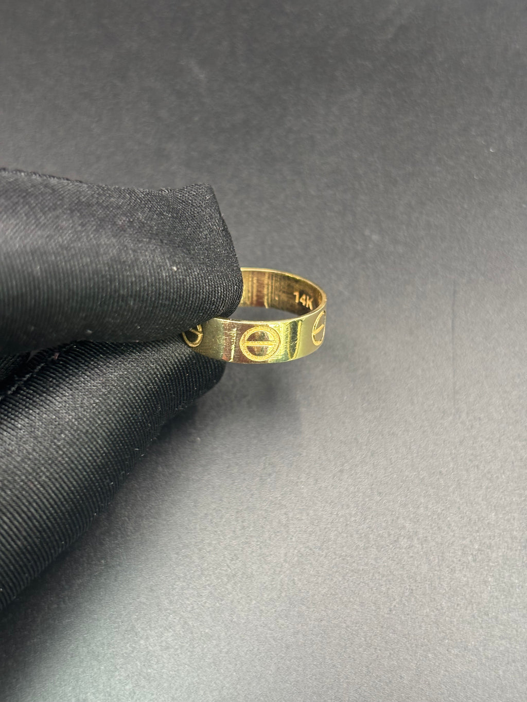 14k Solid Fine Italian Gold Wedding Ring