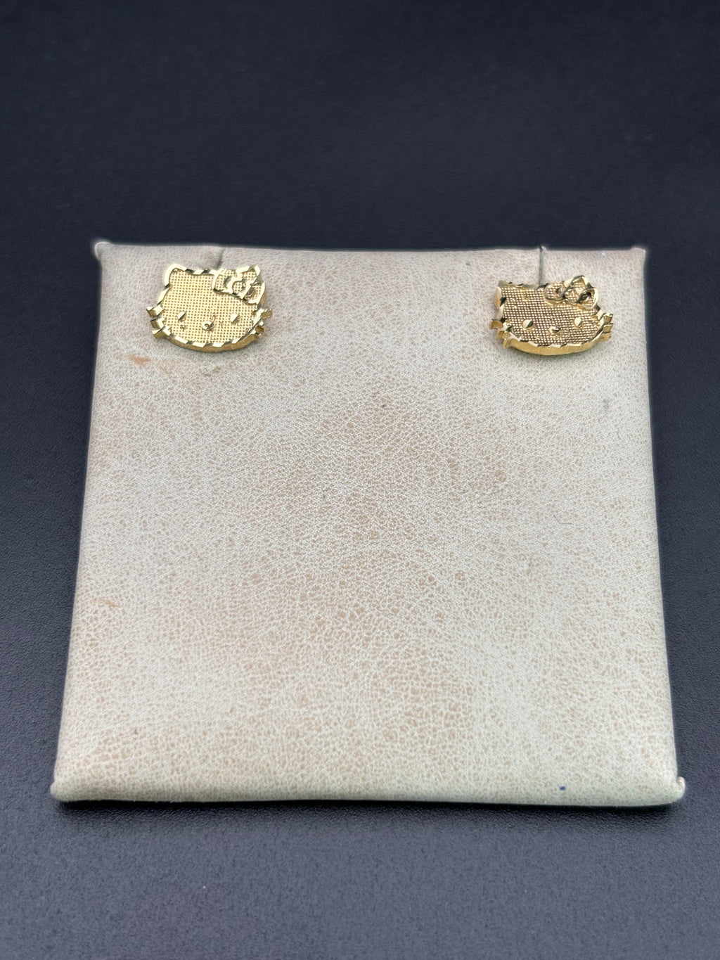 14k Solid Gold Hello Kitty Earrings