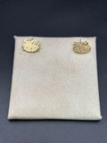 14k Solid Gold Hello Kitty Earrings