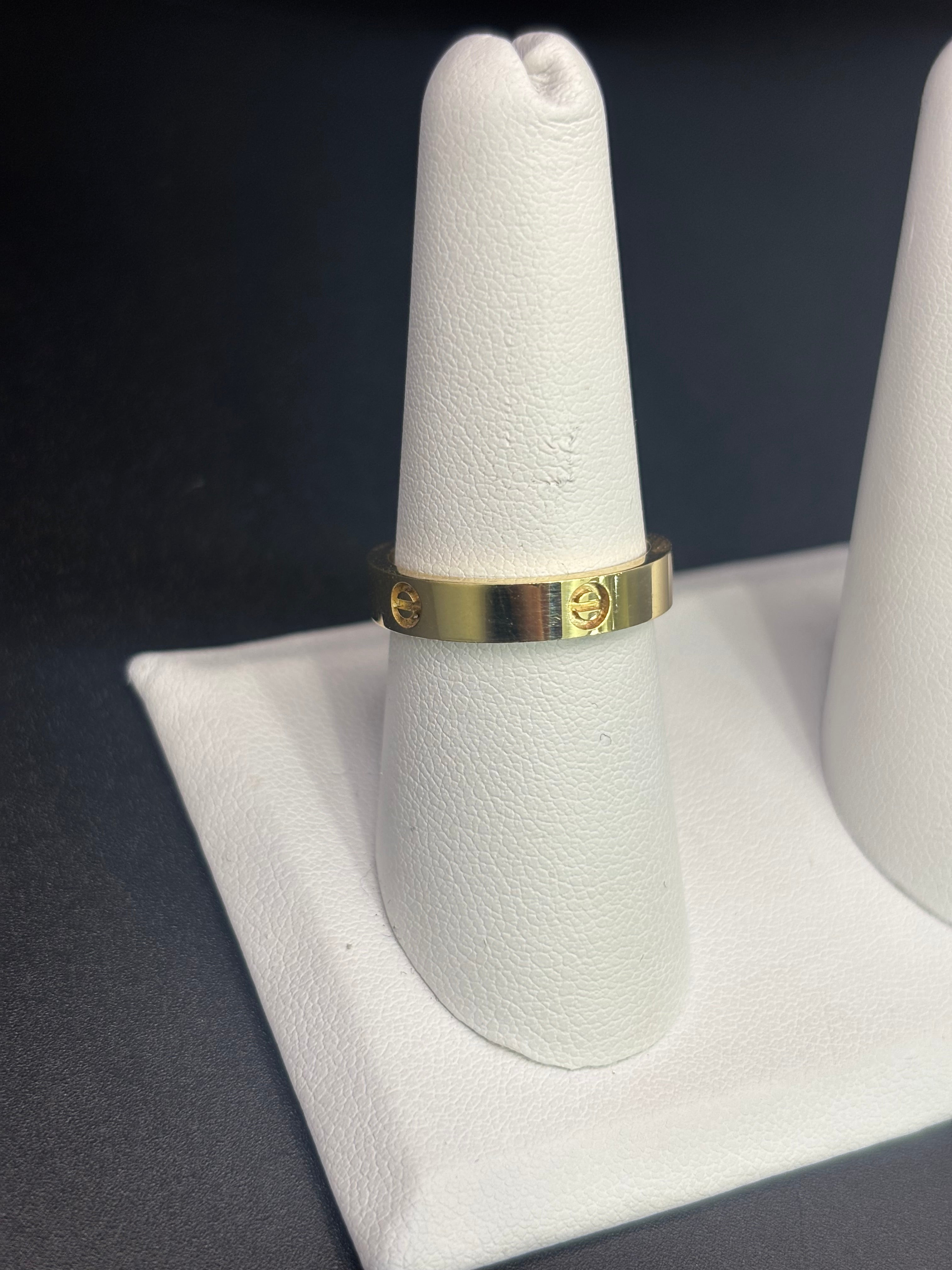 14k Solid Fine Italian Gold Wedding Ring