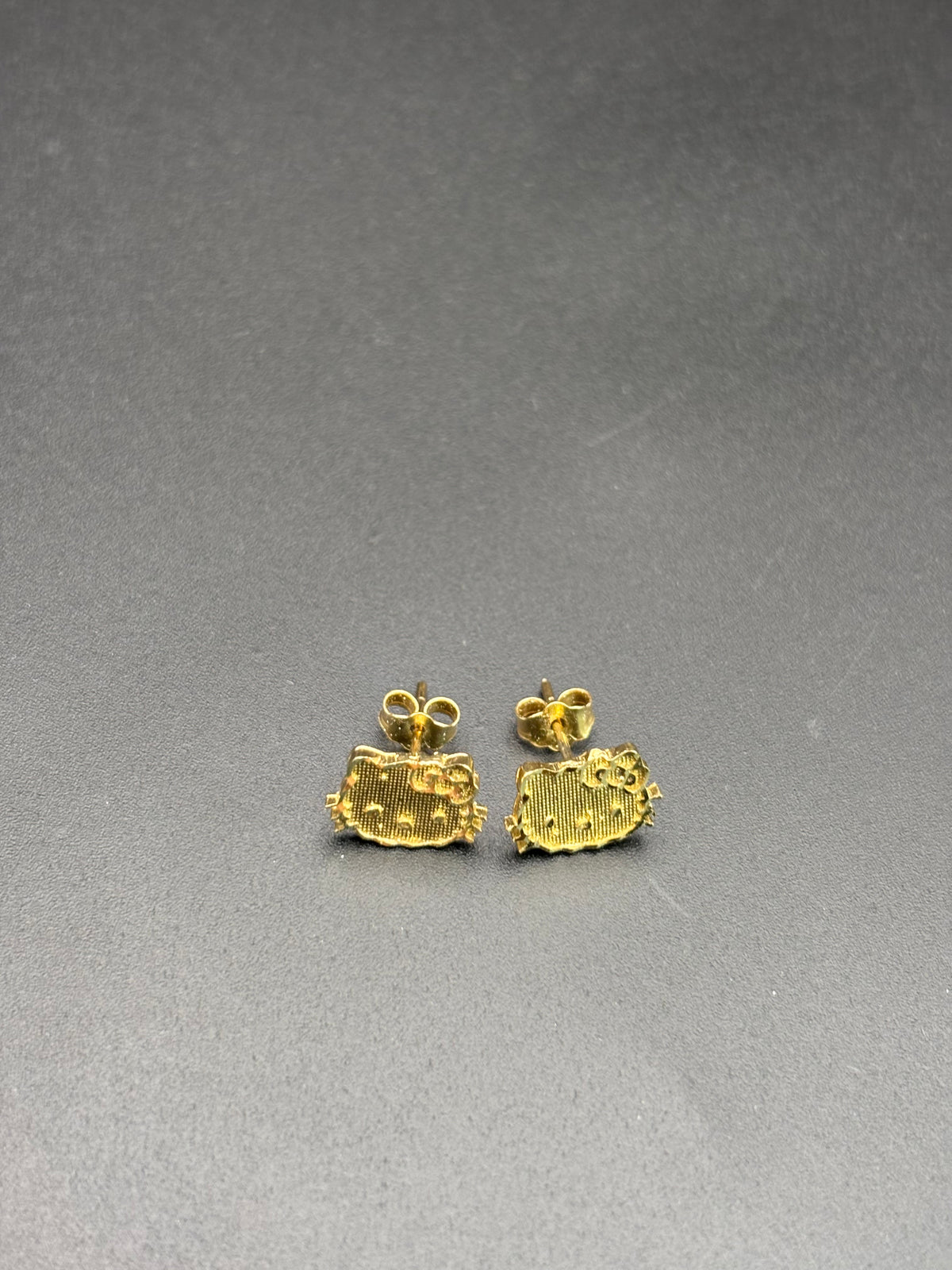 14k Solid Gold Hello Kitty Earrings