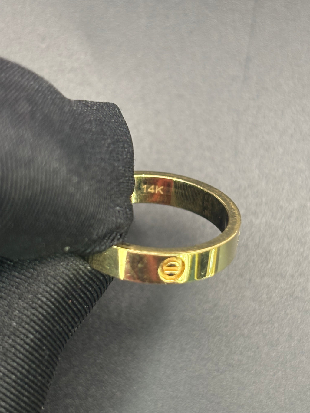 14k Solid Fine Italian Gold Wedding Ring