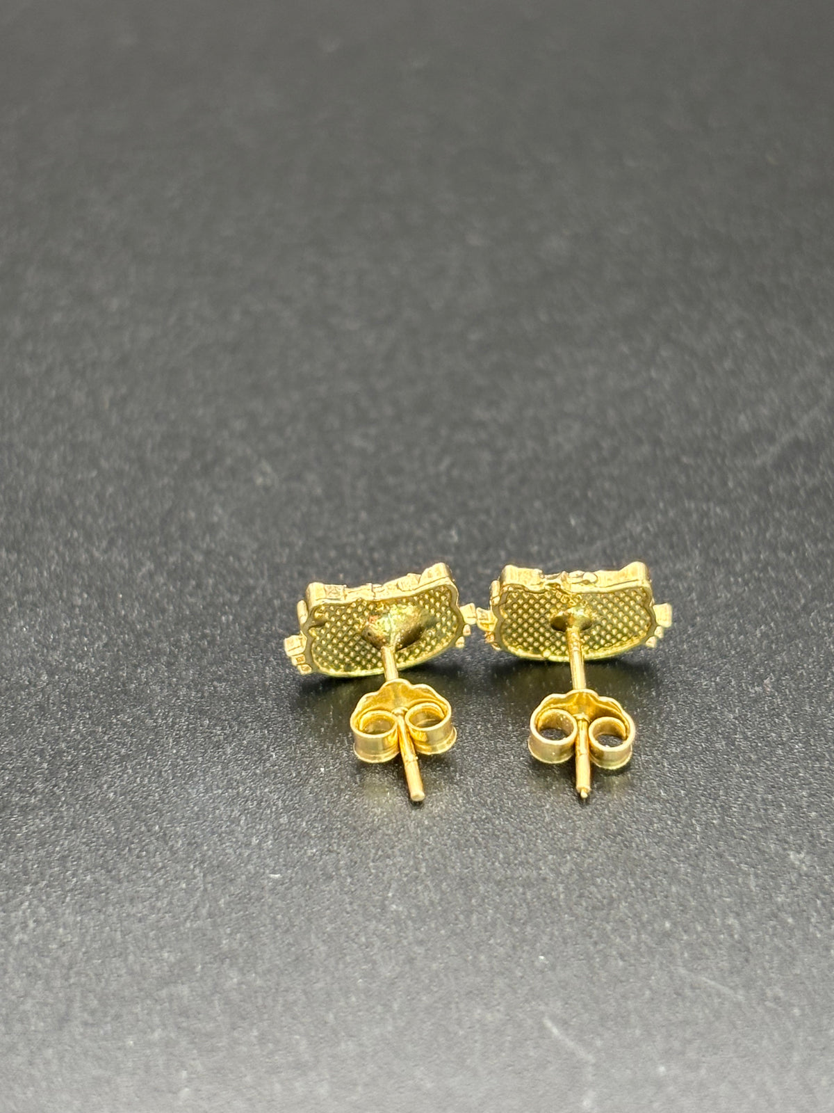 14k Solid Gold Hello Kitty Earrings
