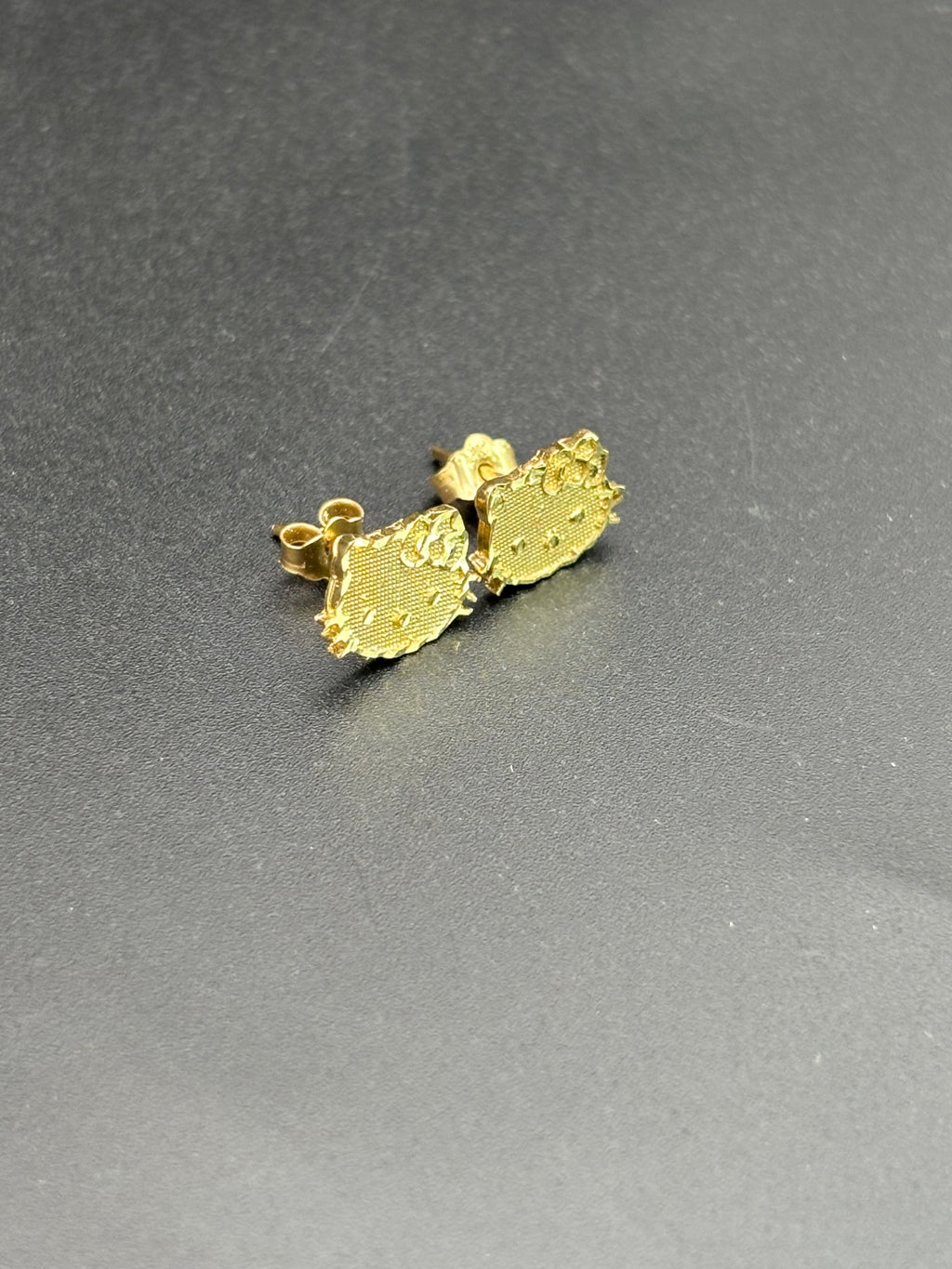 14k Solid Gold Hello Kitty Earrings
