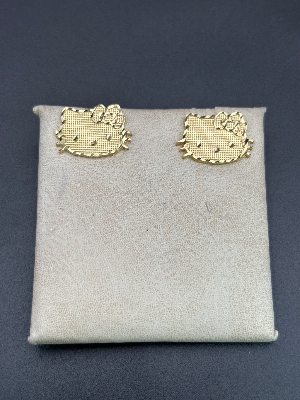 14k Solid Gold Hello Kitty Earrings