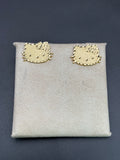 14k Solid Gold Hello Kitty Earrings