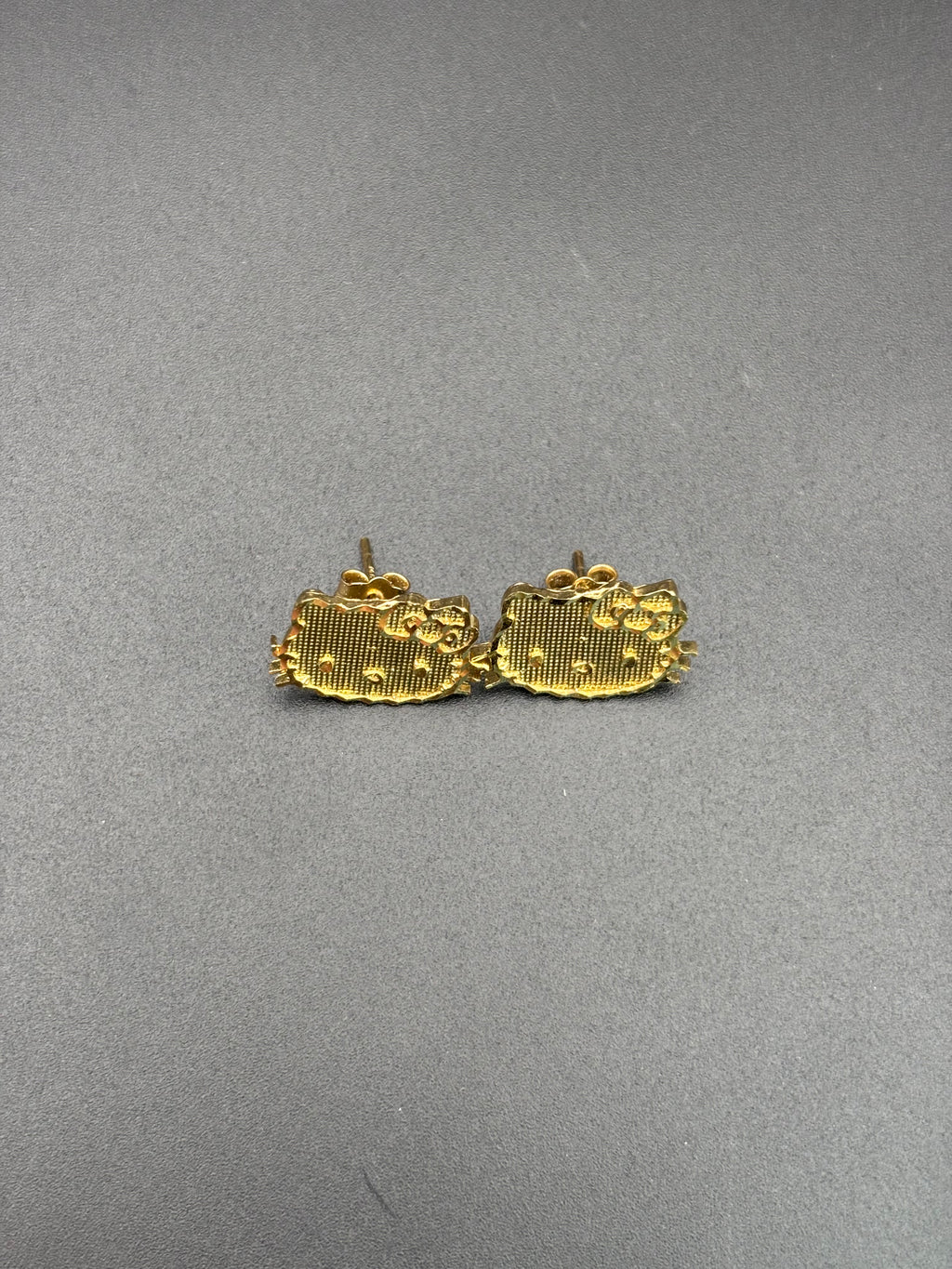 14k Solid Gold Hello Kitty Earrings