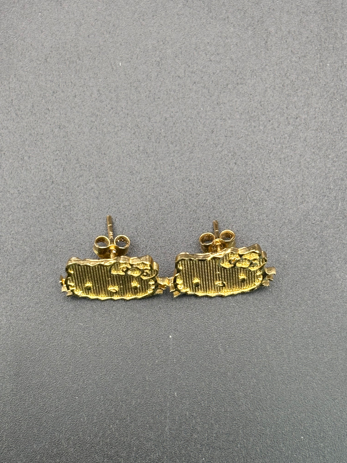 14k Solid Gold Hello Kitty Earrings