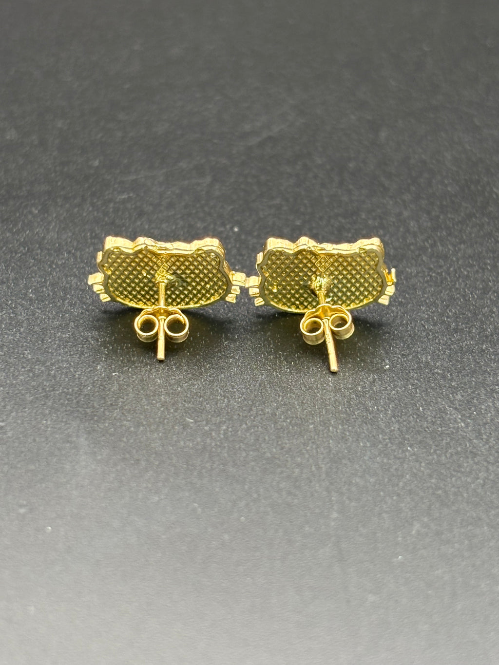 14k Solid Gold Hello Kitty Earrings