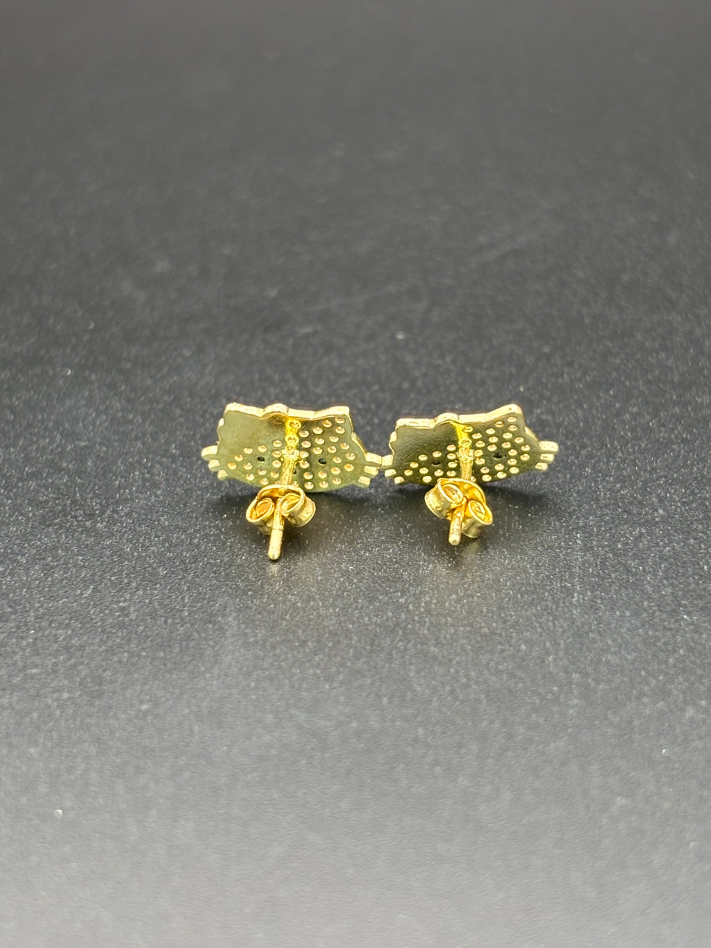14k Solid Gold Hello Kitty Earrings